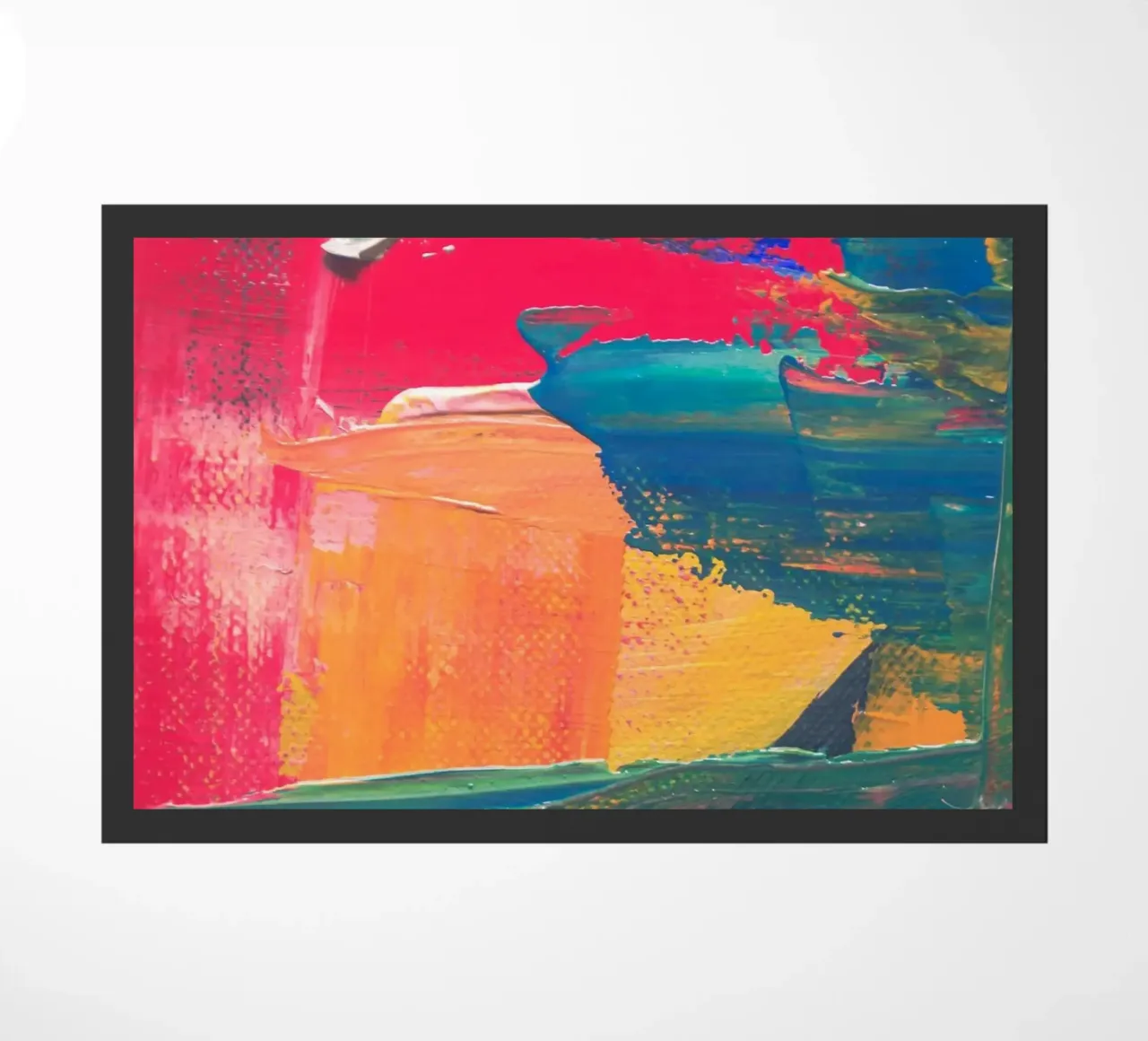 Energetic abstract composition doormat by LisaArtes