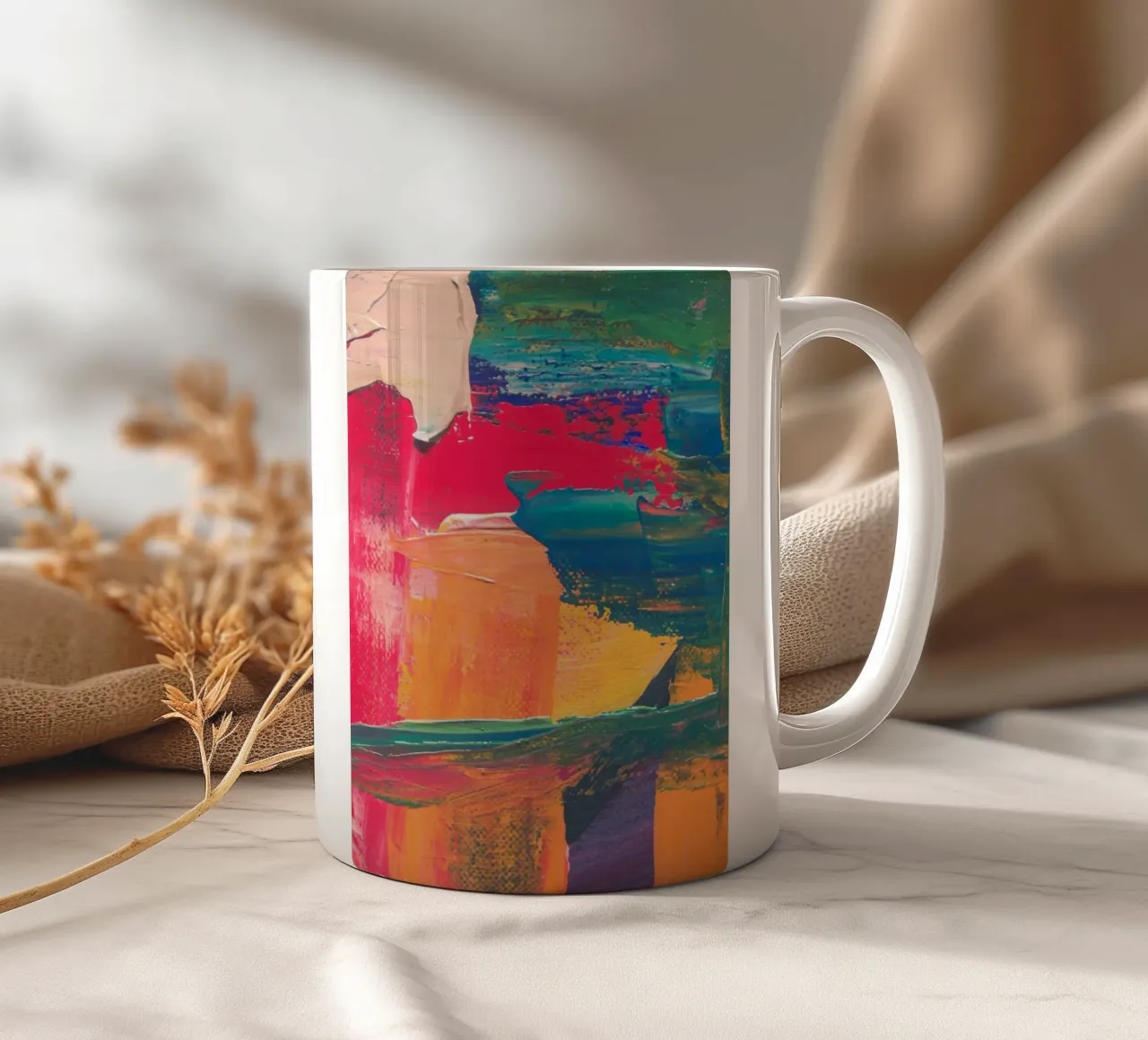 Energetic abstract composition tazza in ceramica da LisaArtes