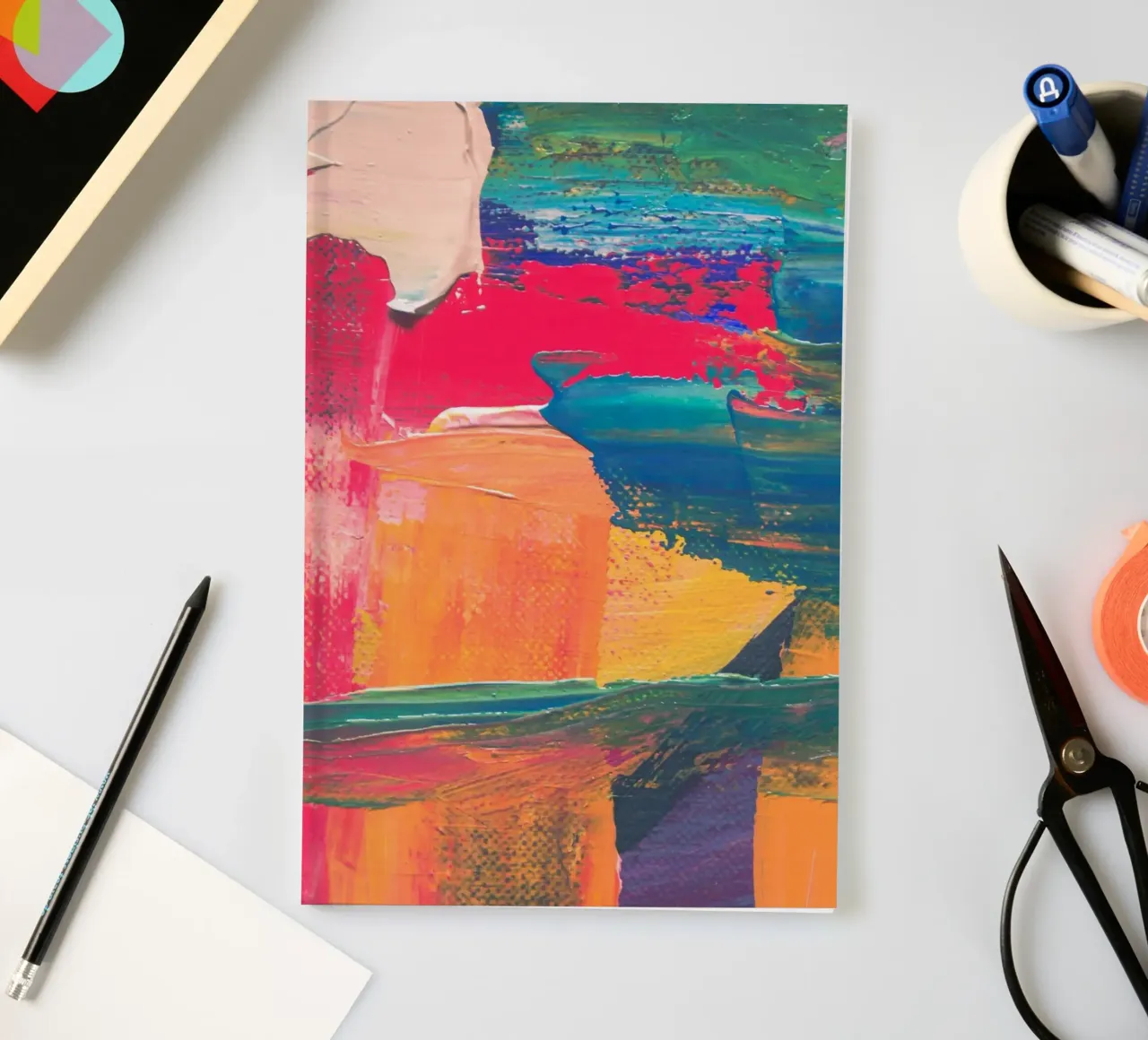 Energetic abstract composition notebook by LisaArtes