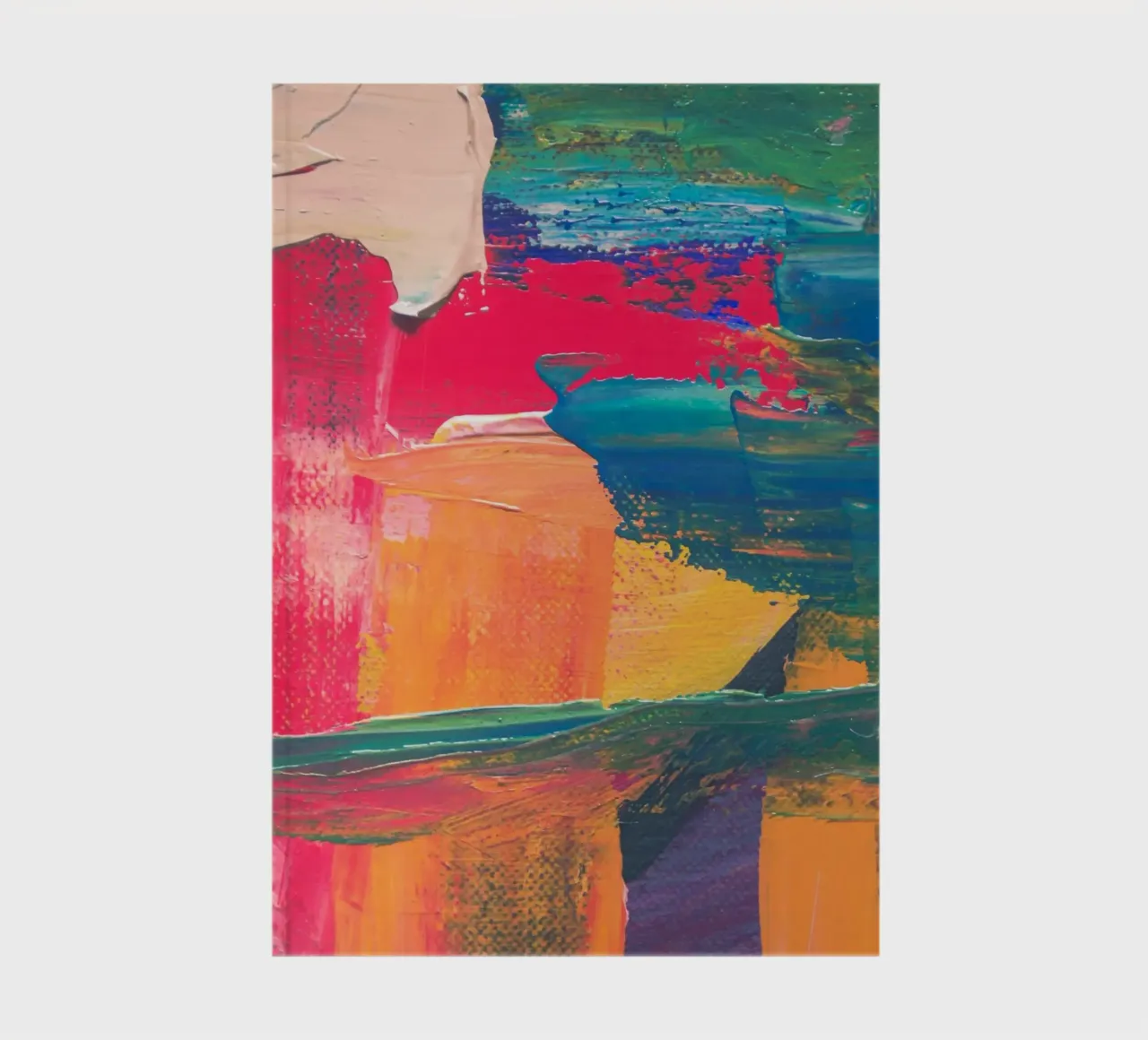 Energetic abstract composition notebook by LisaArtes