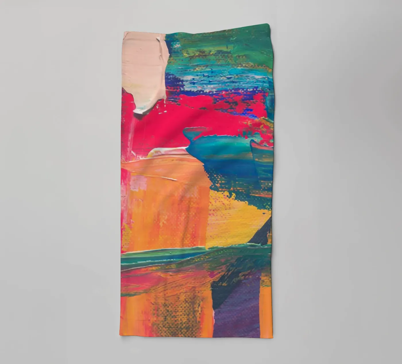 Energetic abstract composition towel by LisaArtes