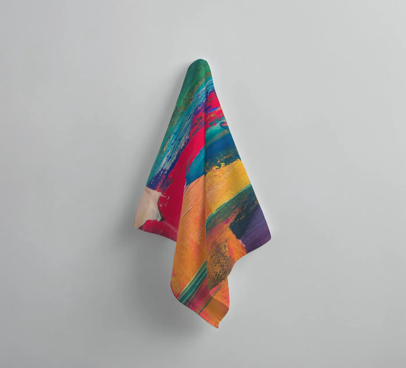 Energetic abstract composition towel by LisaArtes