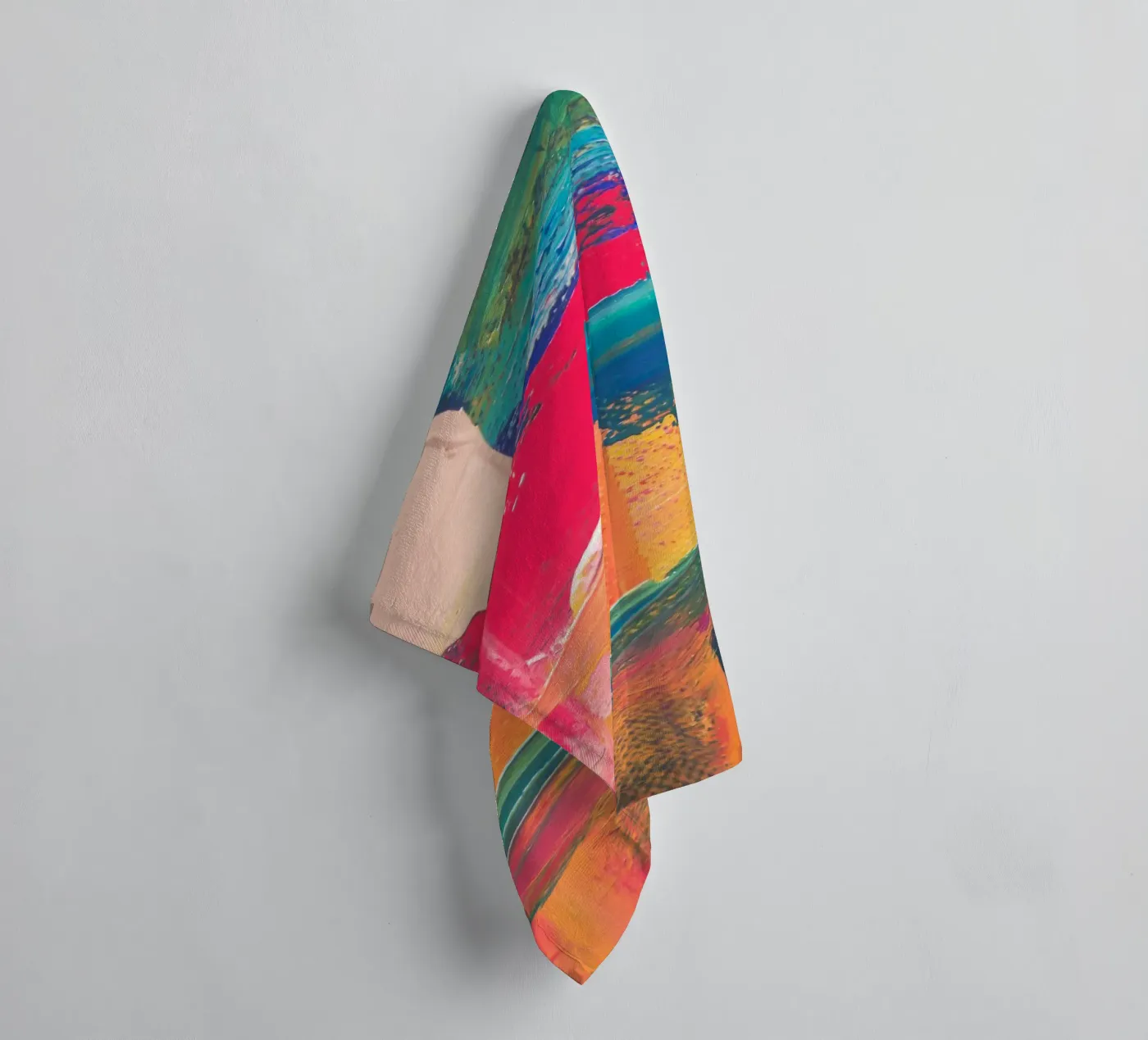 Energetic abstract composition towel by LisaArtes