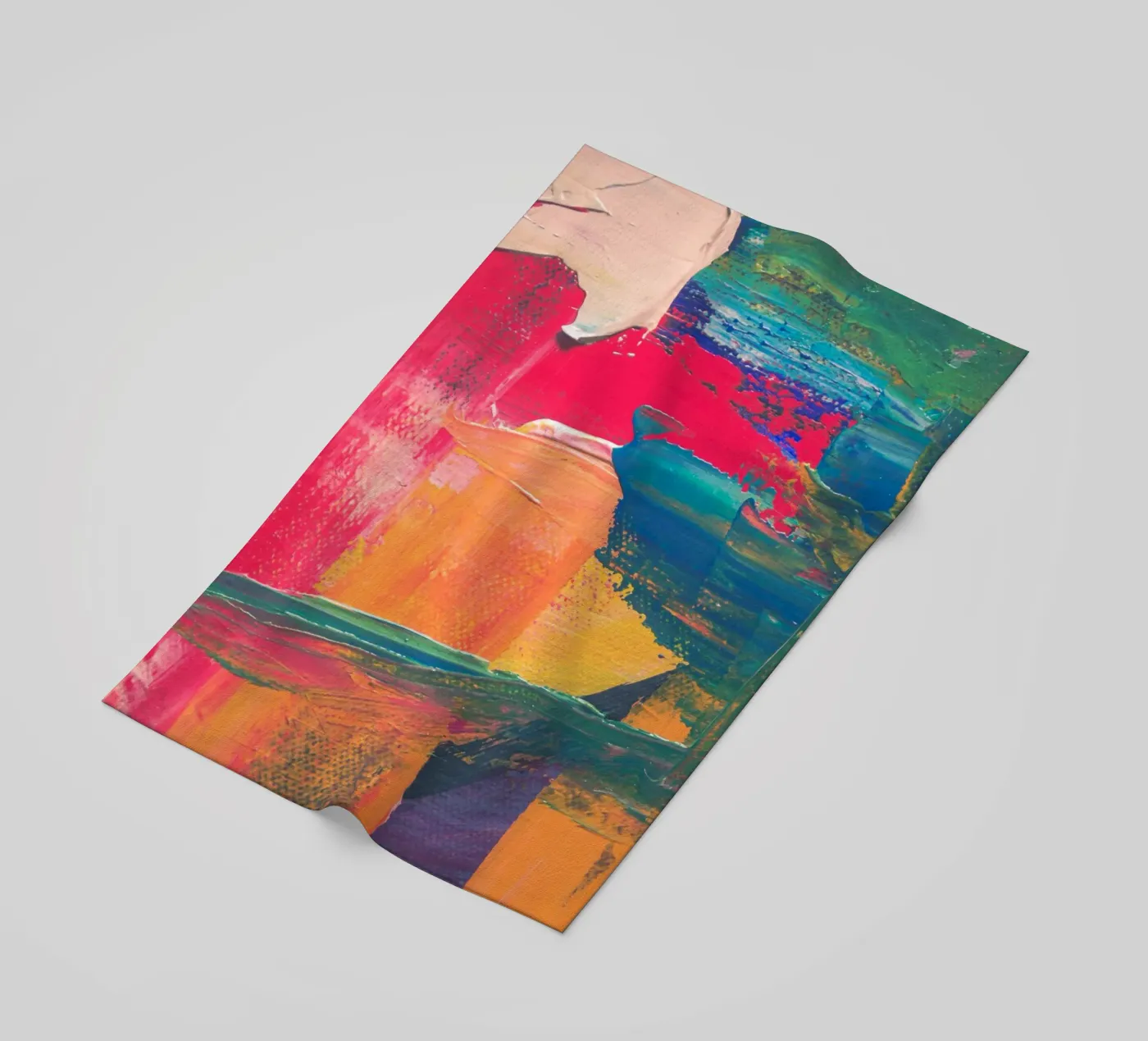 Energetic abstract composition strandhanddoek van LisaArtes