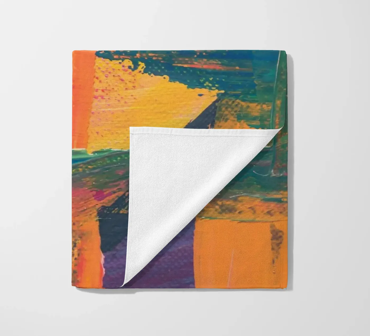 Energetic abstract composition strandhanddoek van LisaArtes