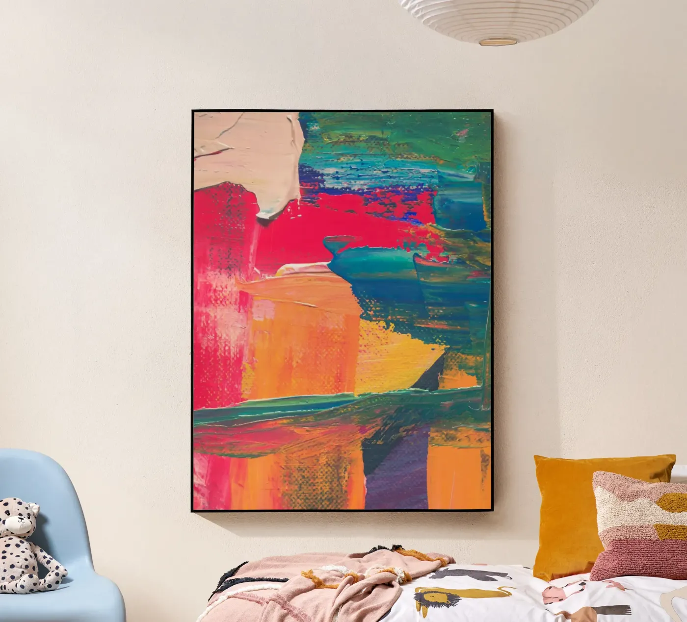 Energetic abstract composition Acryl-Glas von LisaArtes
