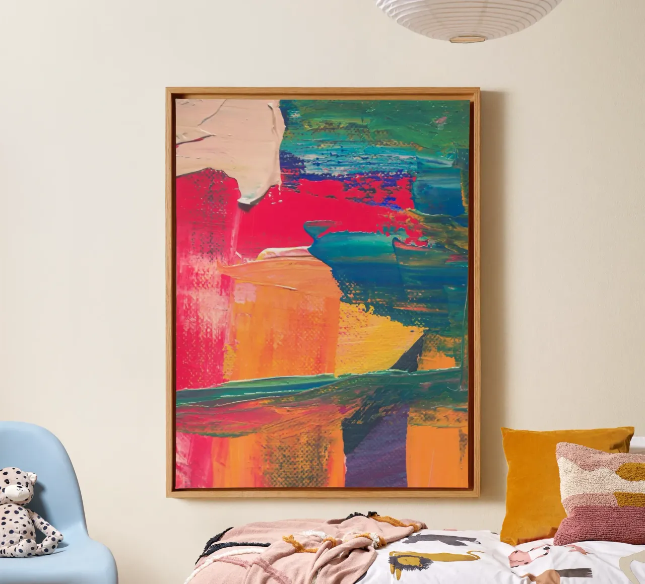 Energetic abstract composition tela con Cornice a cassetta da LisaArtes