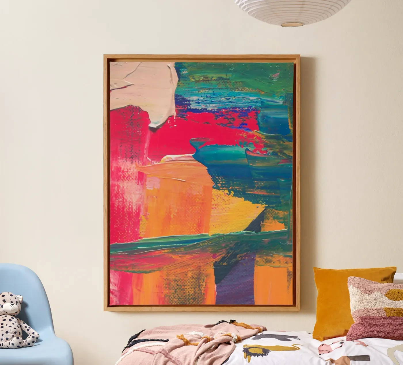 Energetic abstract composition canvas by LisaArtes