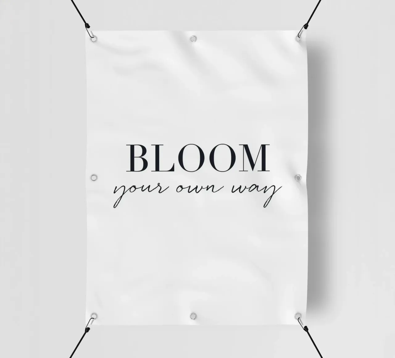 Bloom Your Way - Design tipografico minimalista telo in pvc da Whole©