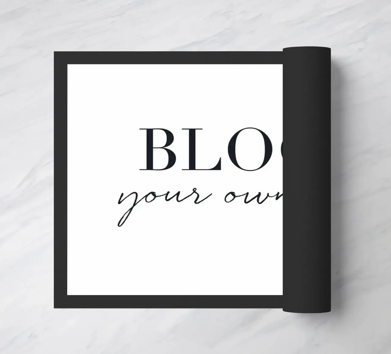 Bloom Your Way - Design tipografico minimalista zerbino da Whole©