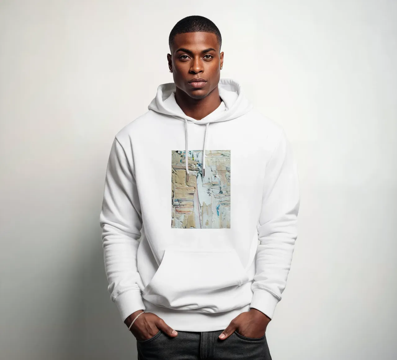 Abstract composition and sense of movement felpa con cappuccio da LisaArtes