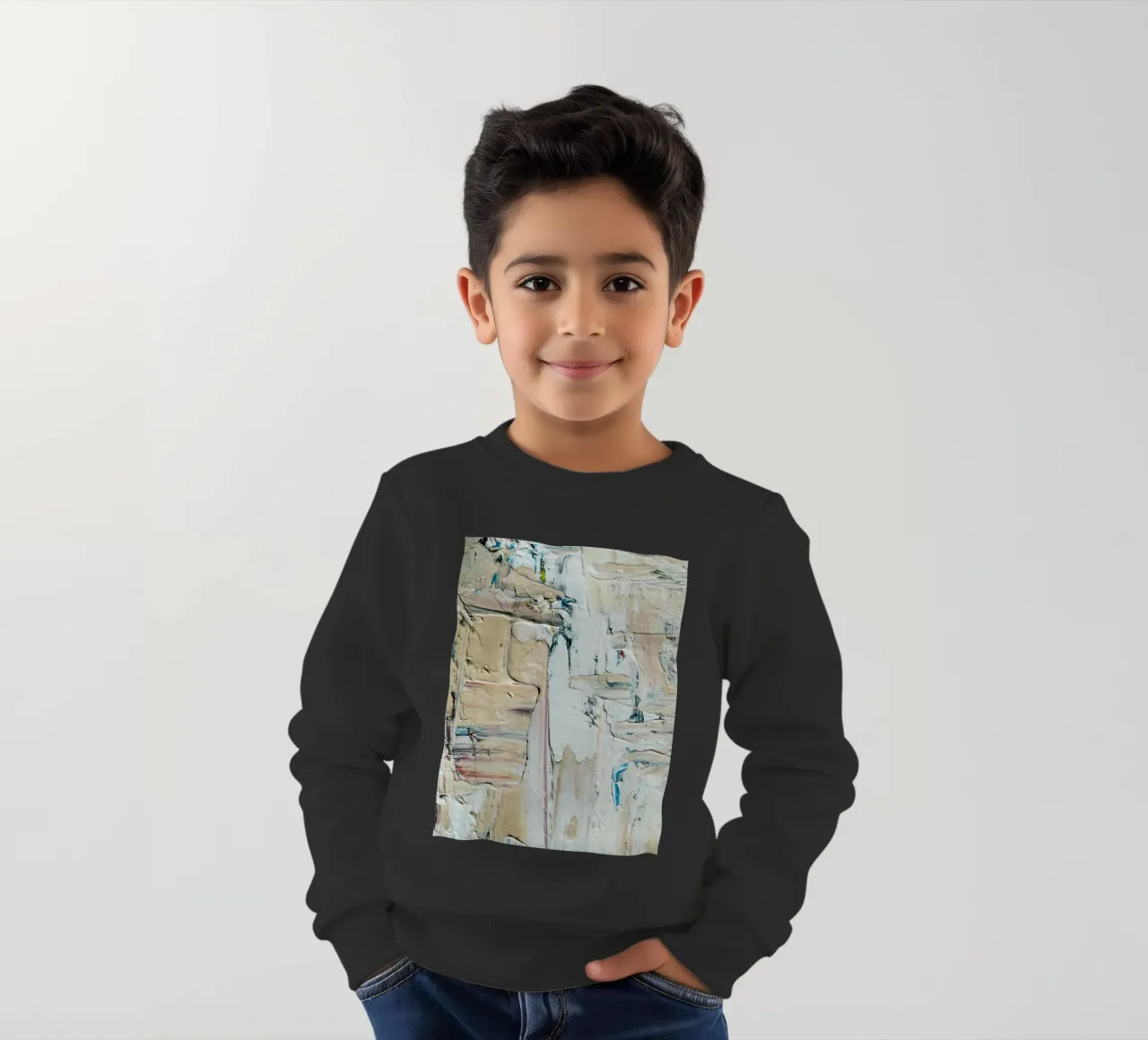 Abstract composition and sense of movement felpa bambino da LisaArtes