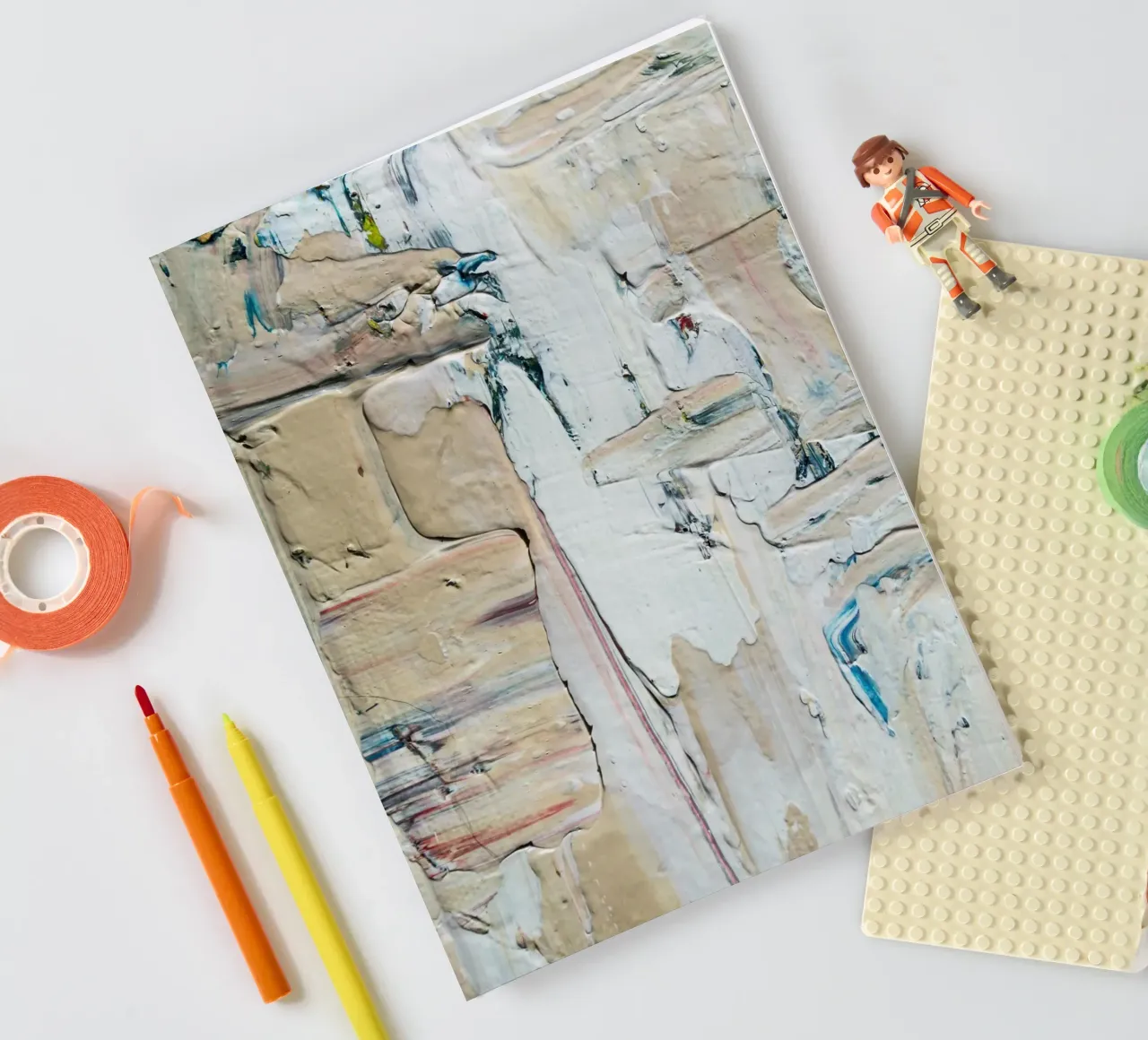 Abstract composition and sense of movement notebook by LisaArtes