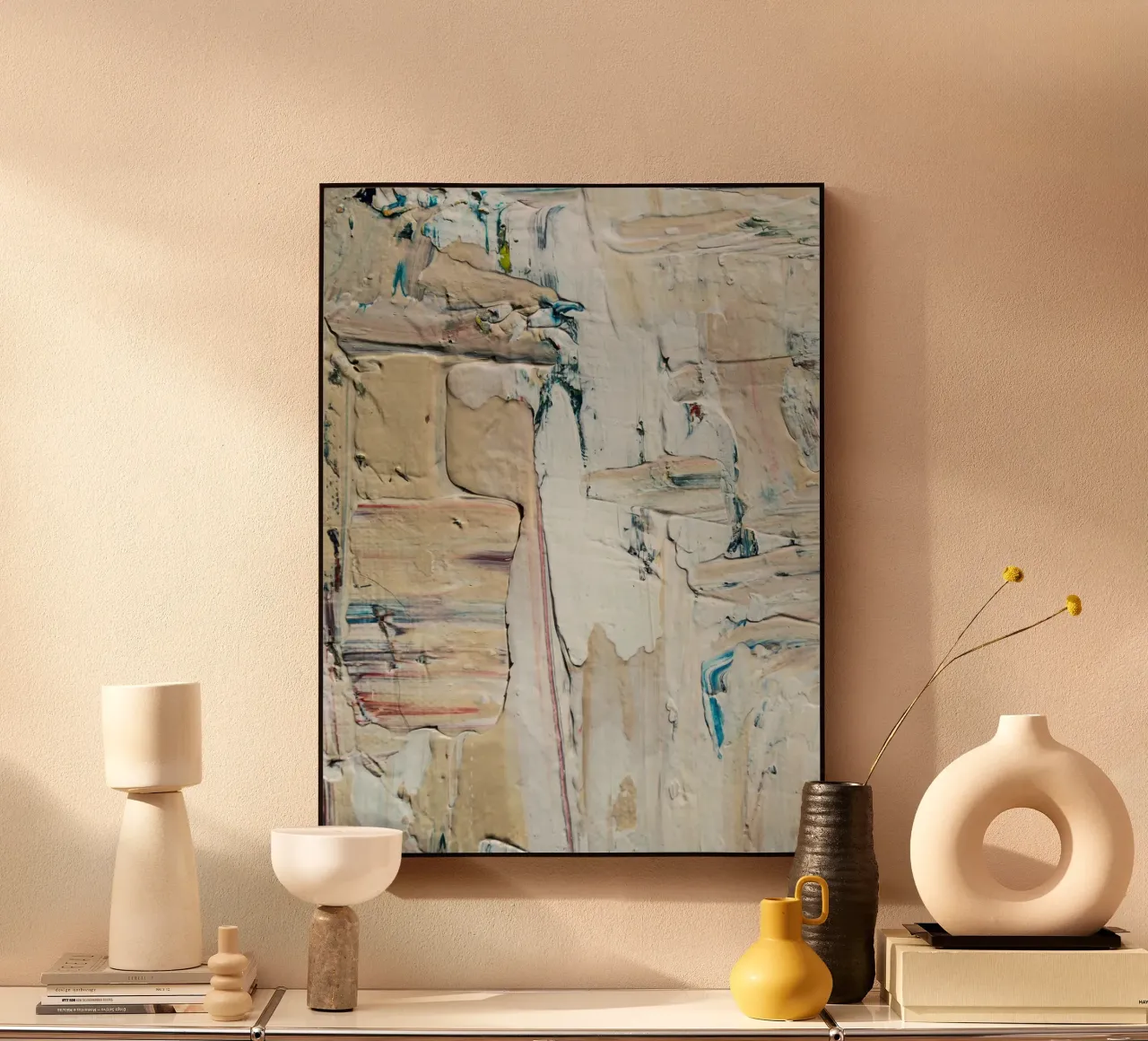Abstract composition and sense of movement Acryl-Glas von LisaArtes