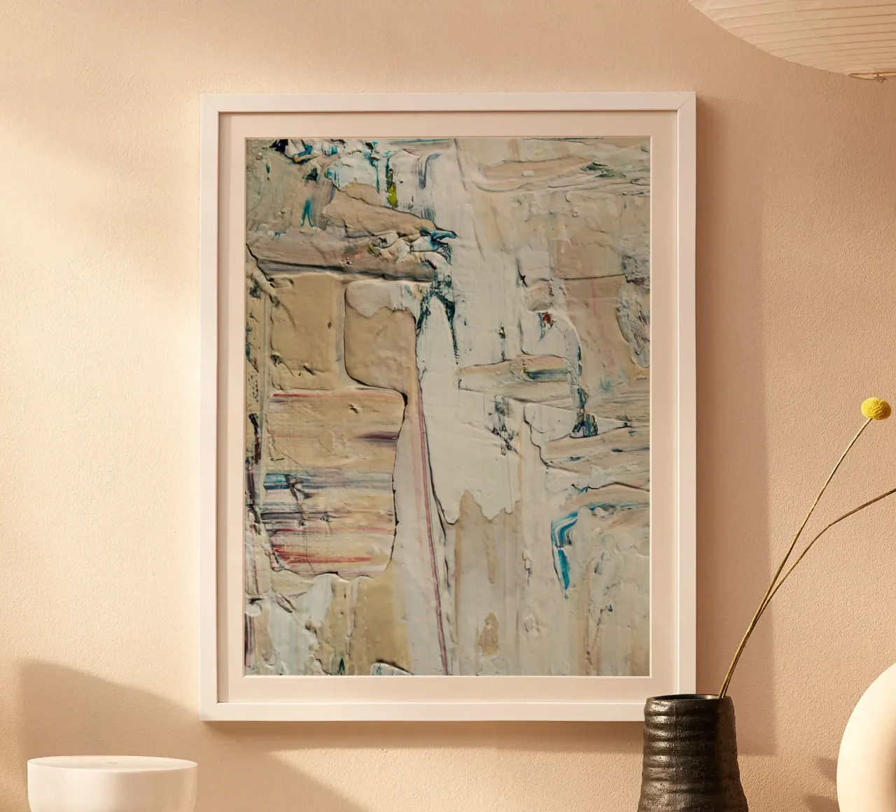 Abstract composition and sense of movement carta hahnemühle da LisaArtes