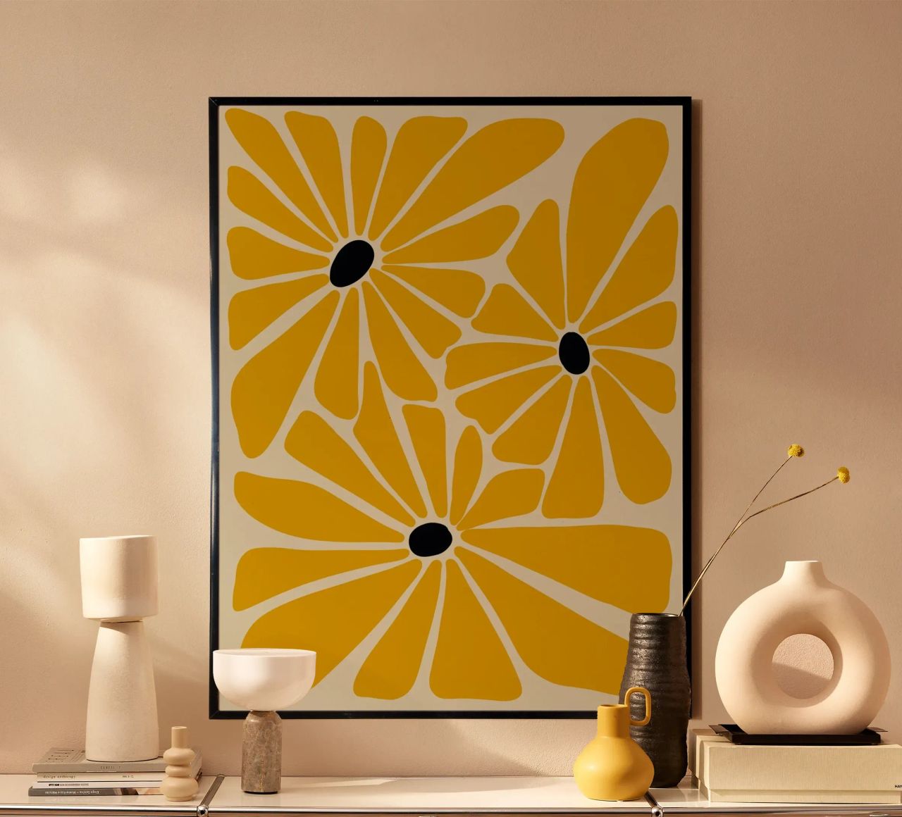 Yellow petals poster by LisaArtes