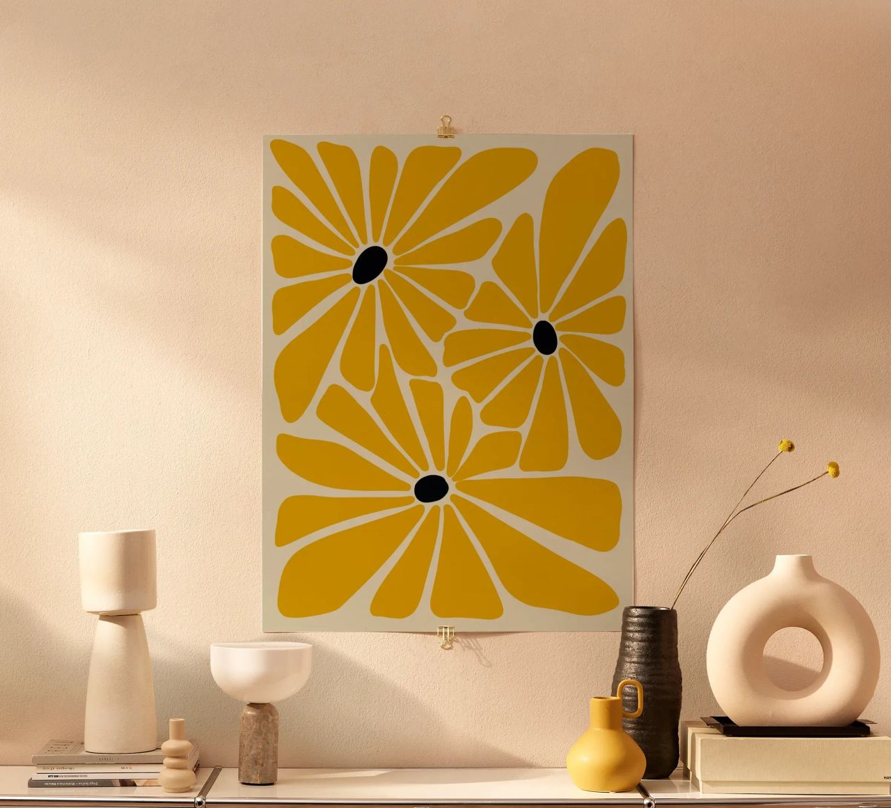 Yellow petals poster by LisaArtes
