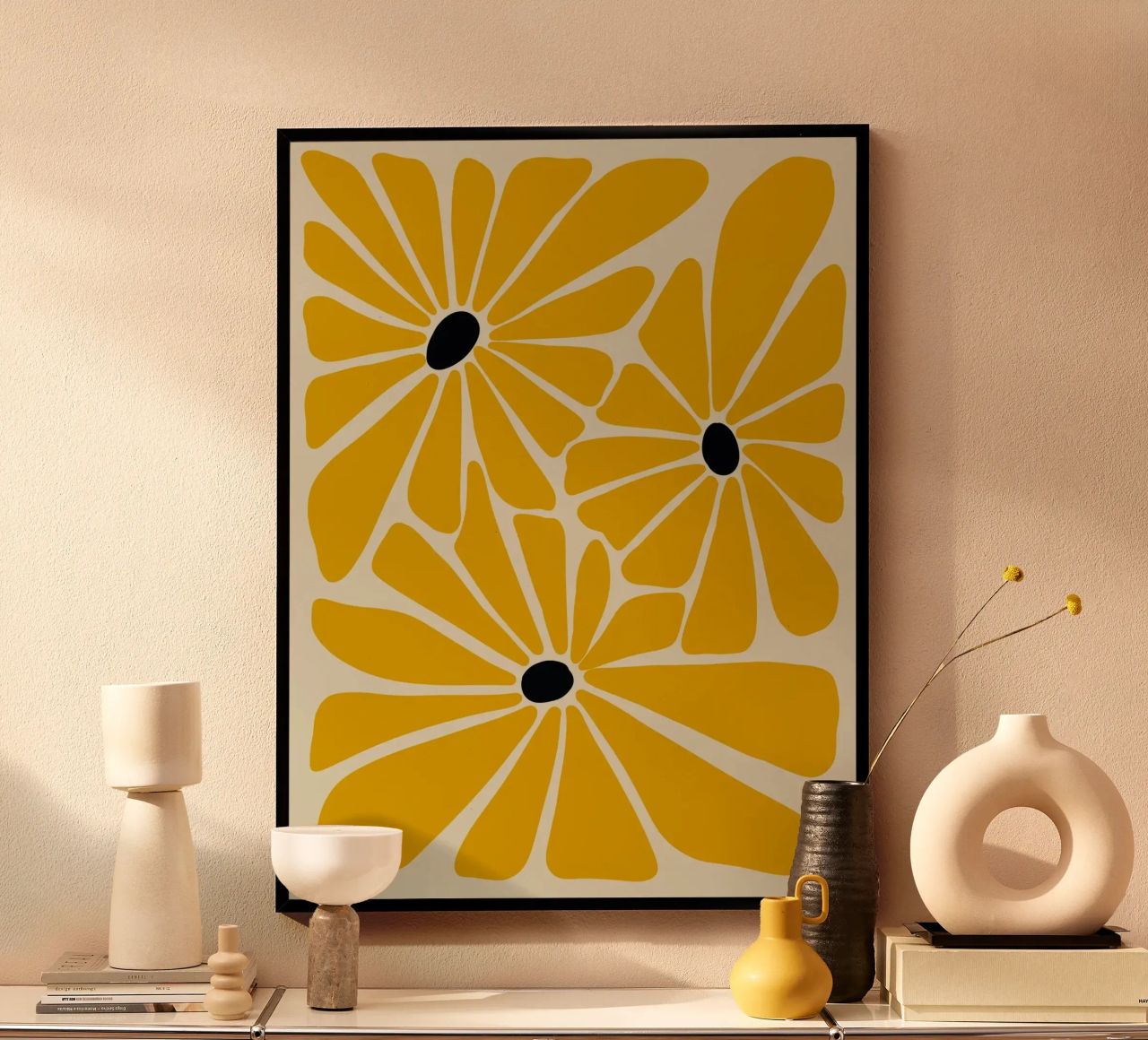 Yellow petals poster by LisaArtes
