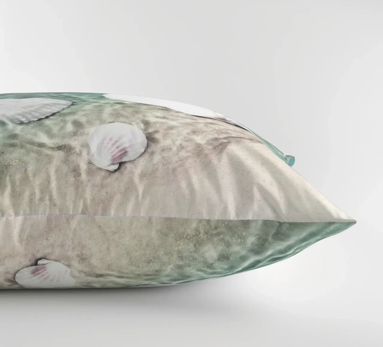 Shells and starfish - maritime summer design decorative cushion by Whole©