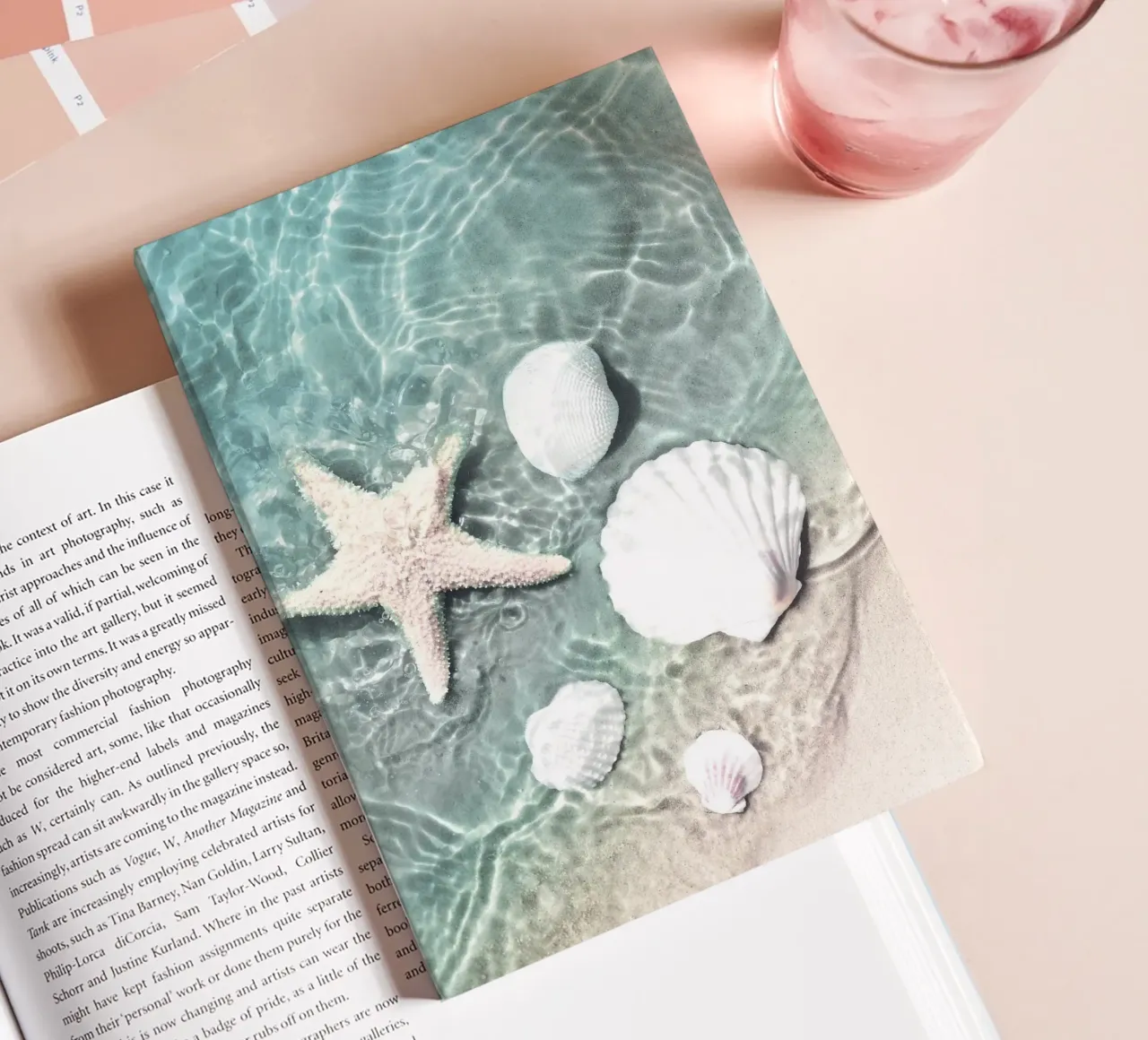 Shells and starfish - maritime summer design notebook by Whole©