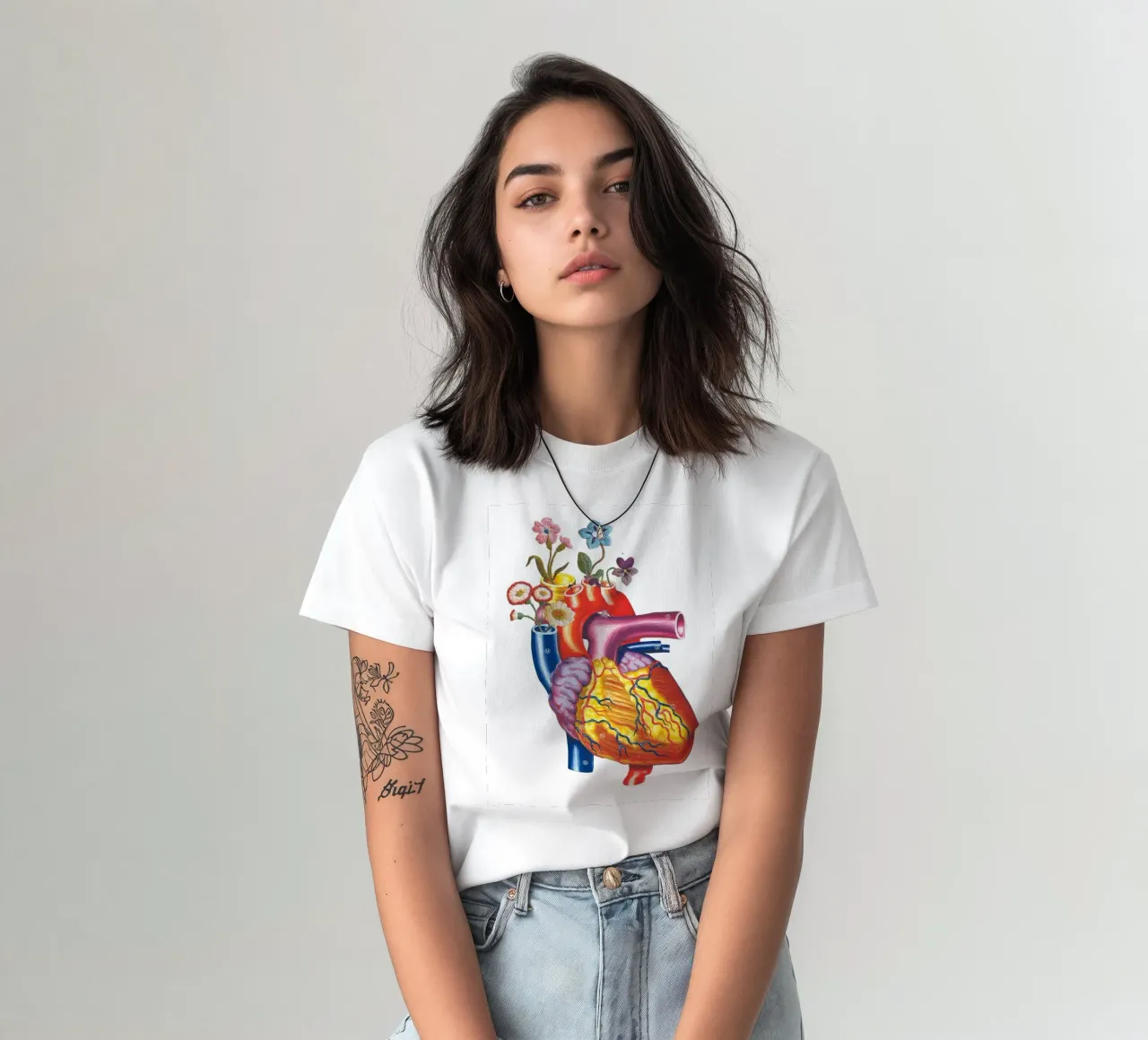 Fiori di cuore t-shirt da From Design With Love