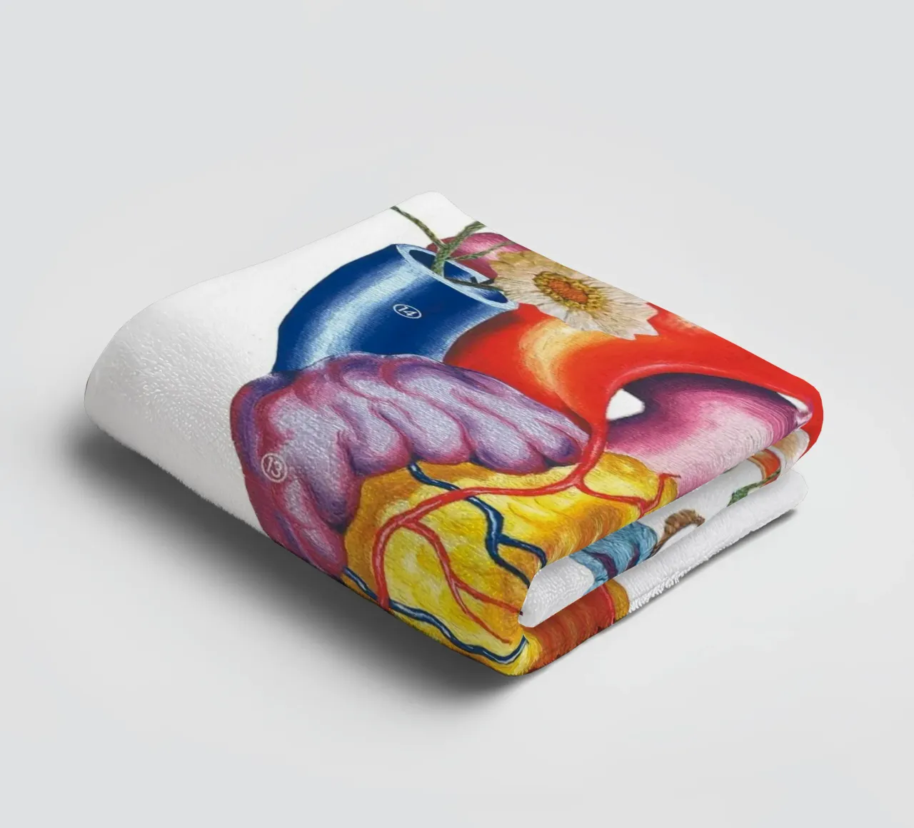 Fiori di cuore asciugamano da bagno da From Design With Love