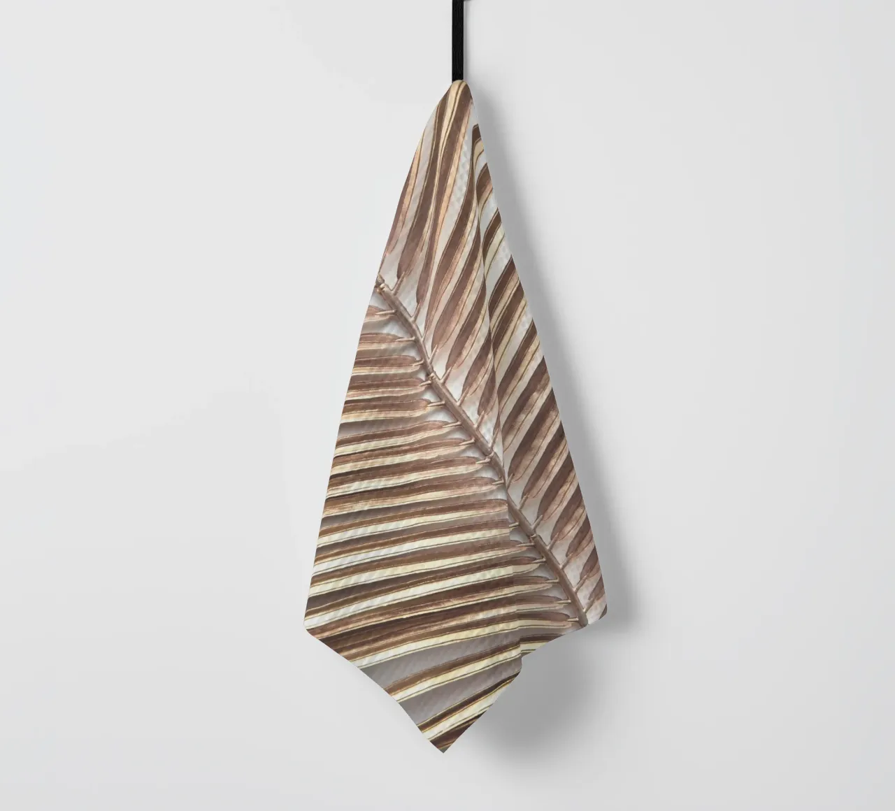 Feuille de palmier dorée - Design naturel élégant torchon de Whole©