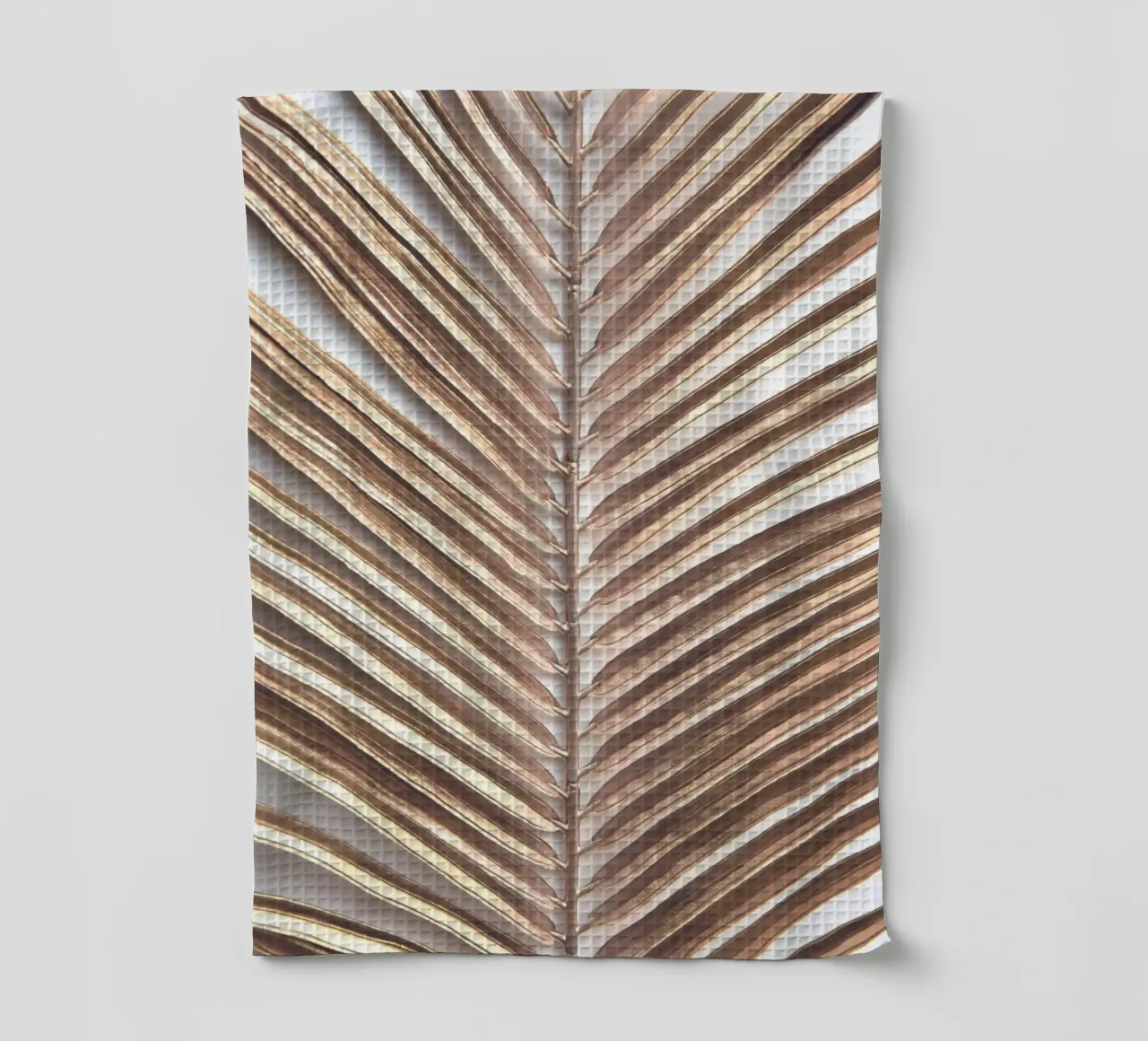 Feuille de palmier dorée - Design naturel élégant torchon de Whole©