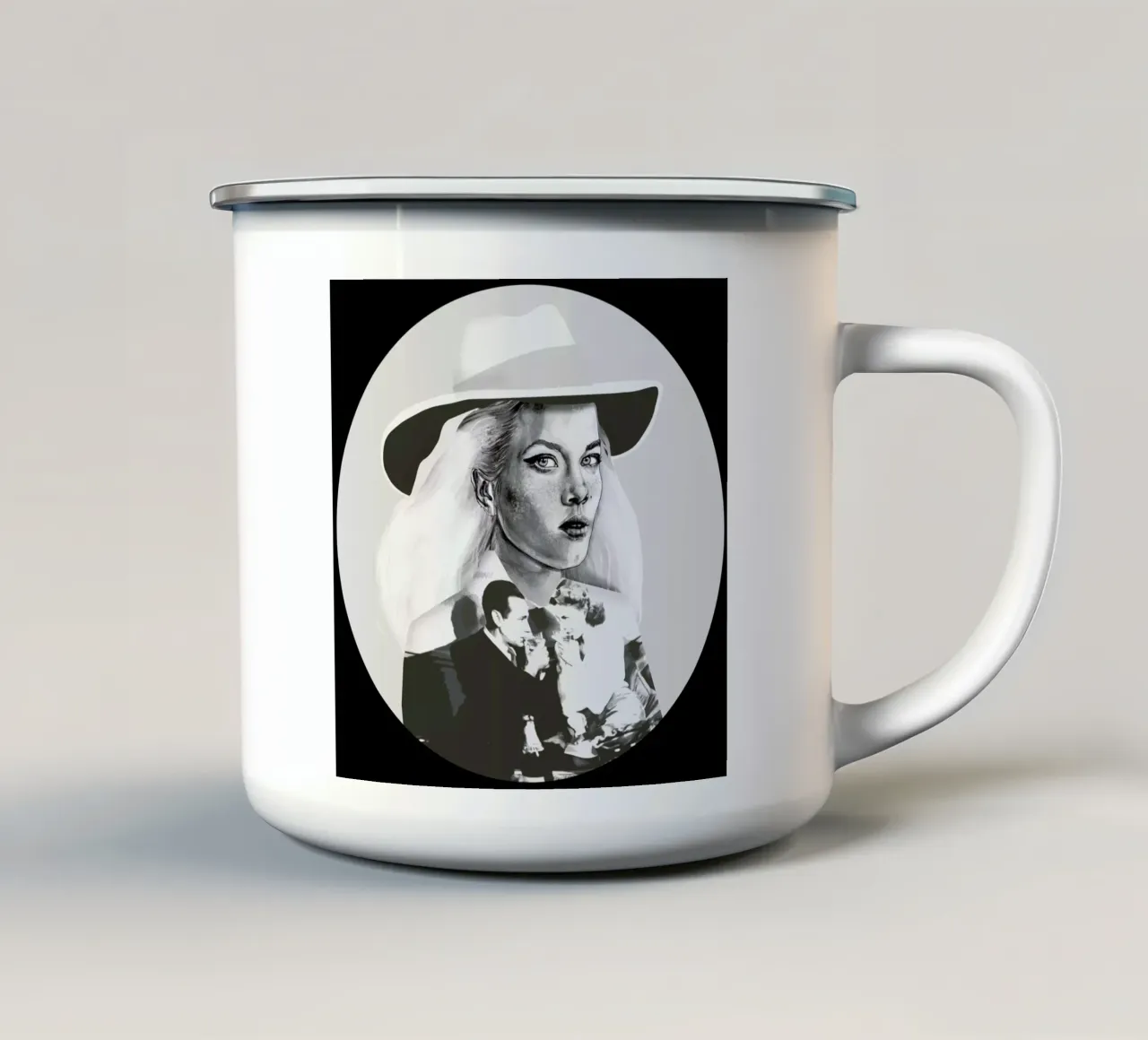 Casablanca tazza in smalto da Agnes KR Patience