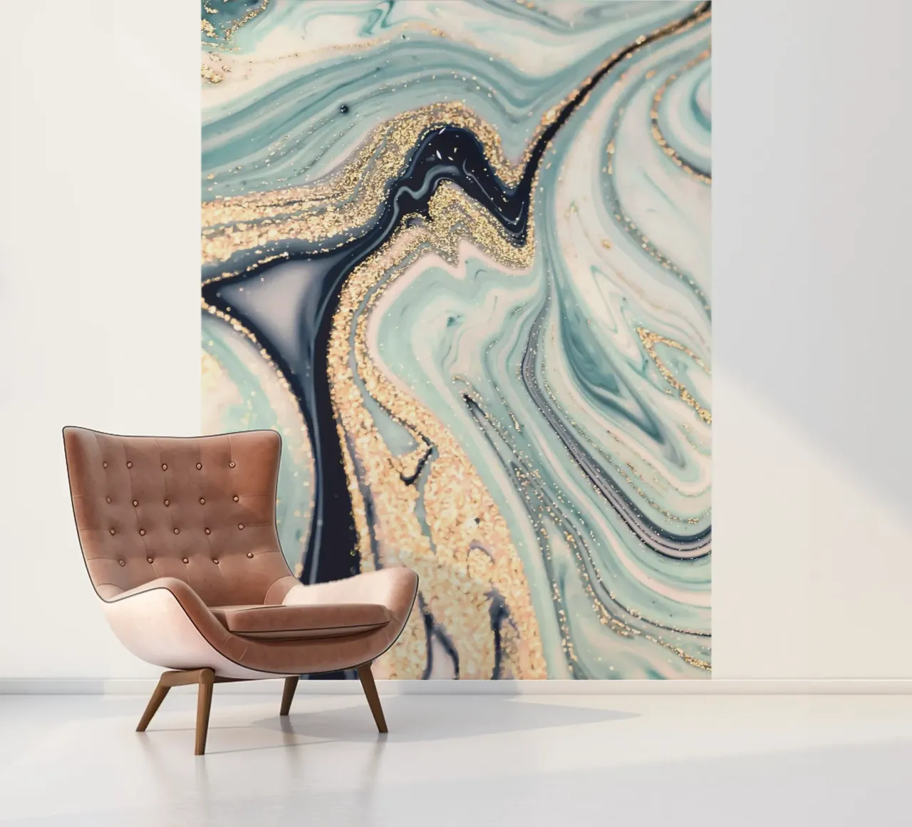 Marble gold - abstract art with elegance photo wallpaper by Whole©