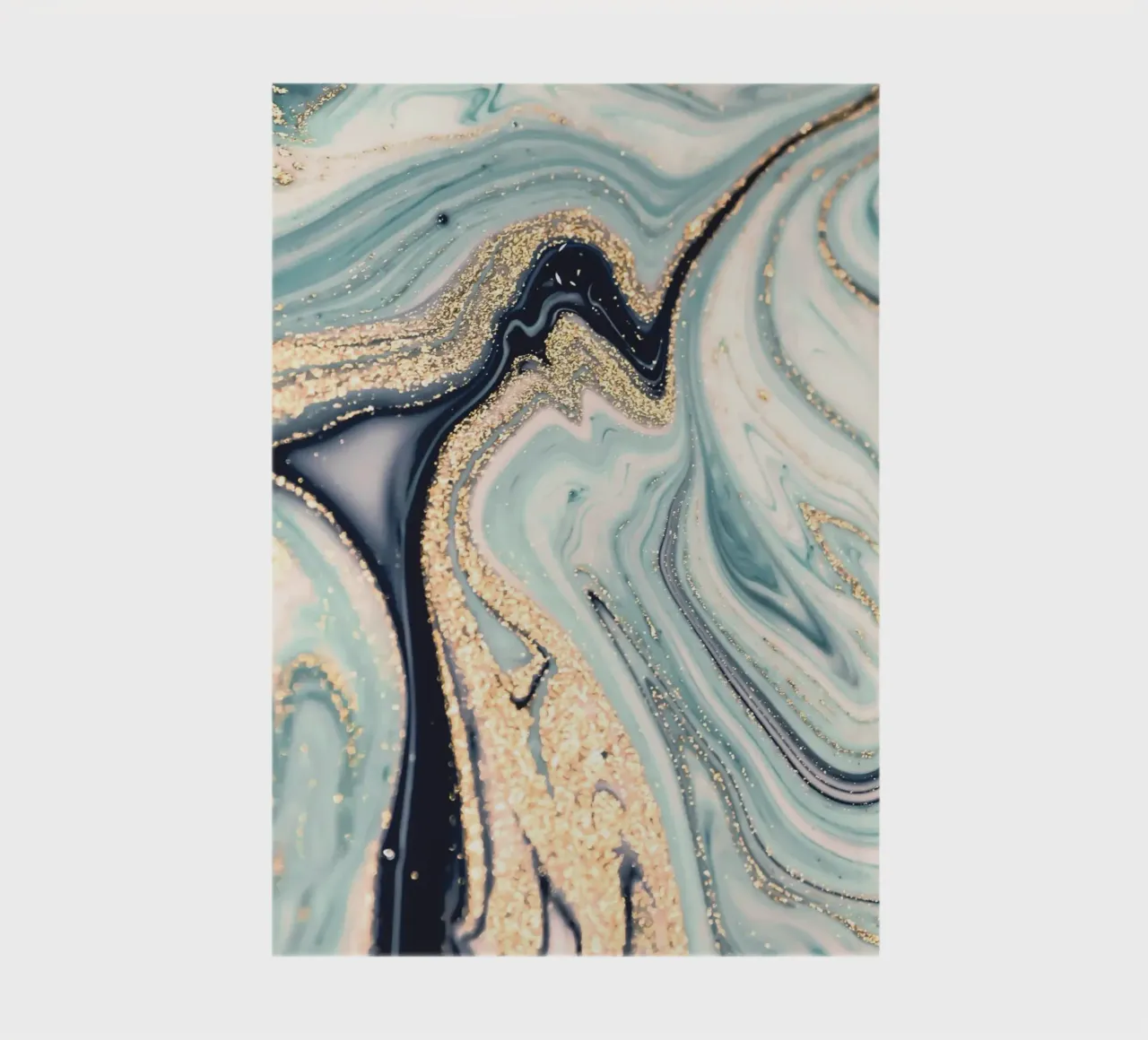 Marble gold - abstract art with elegance notebook by Whole©