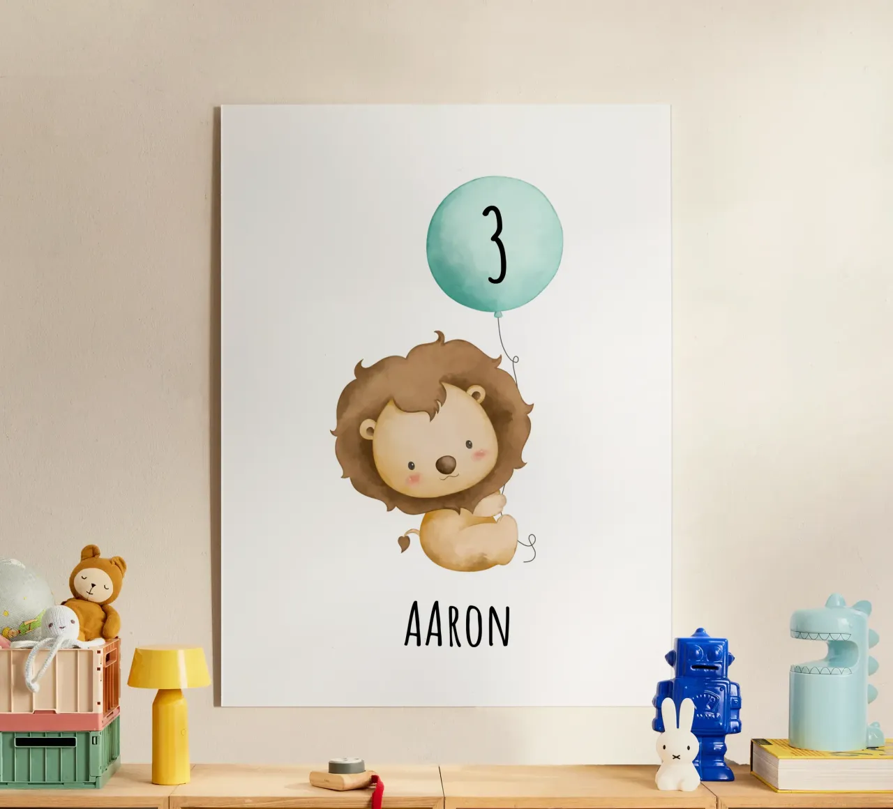 Löwe mit Ballon plexiglass da Ohkimiko