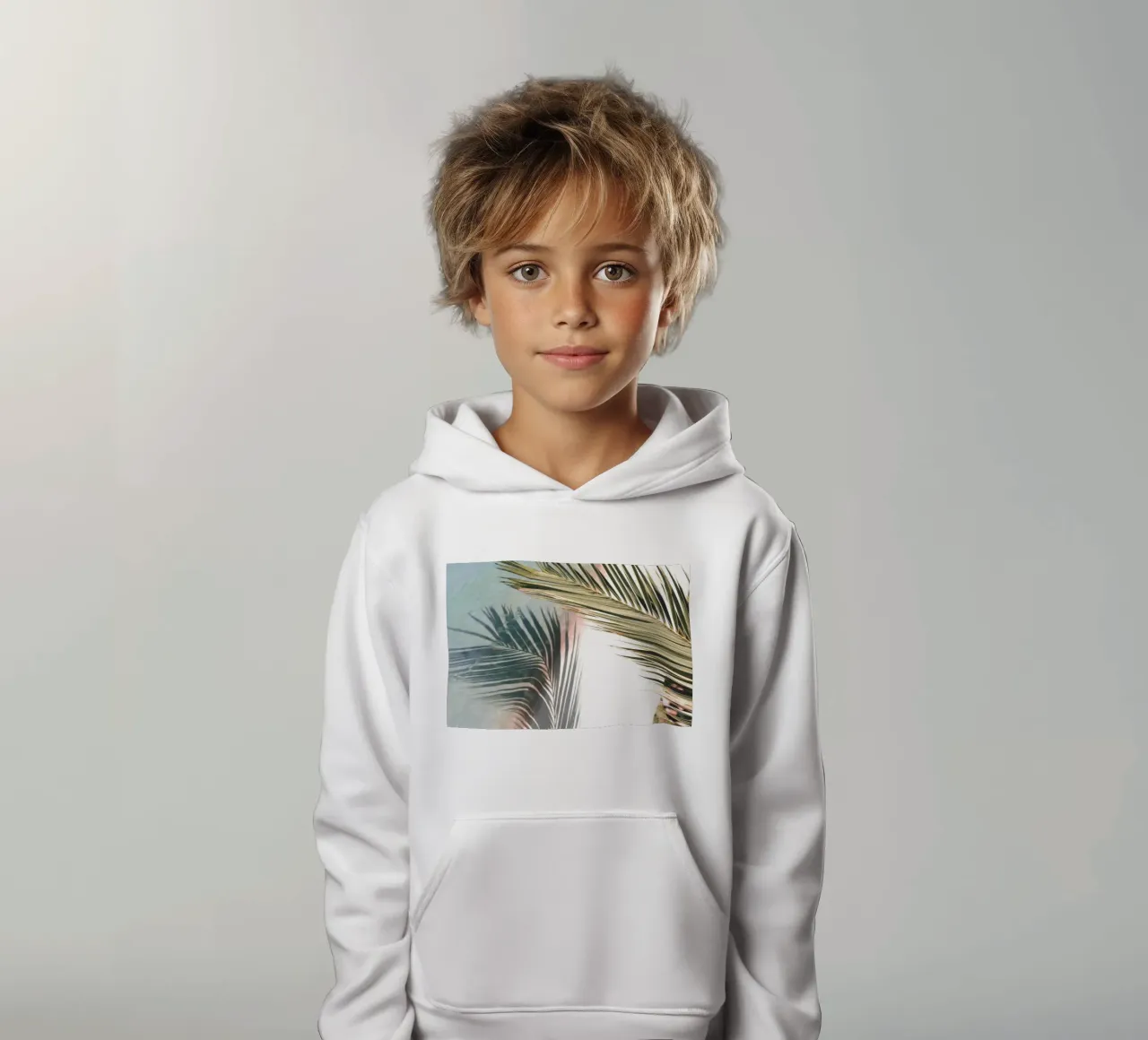 Juego de sombras de palmeras - Elegancia tropical sudadera con capucha para niño de Whole©