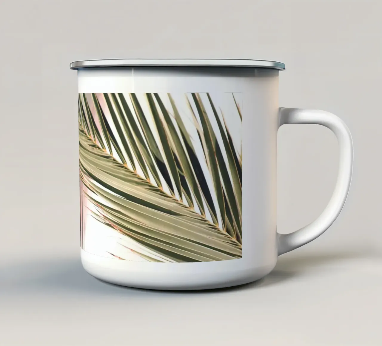 Gioco di palme - Eleganza tropicale tazza in smalto da Whole©