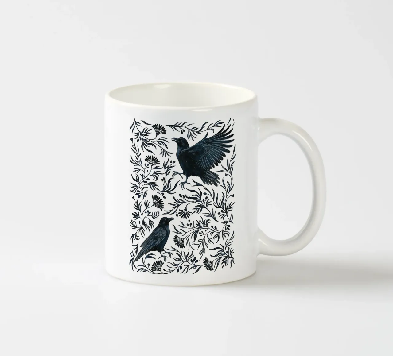 Rami di corvo tazza in ceramica da Laura Graves