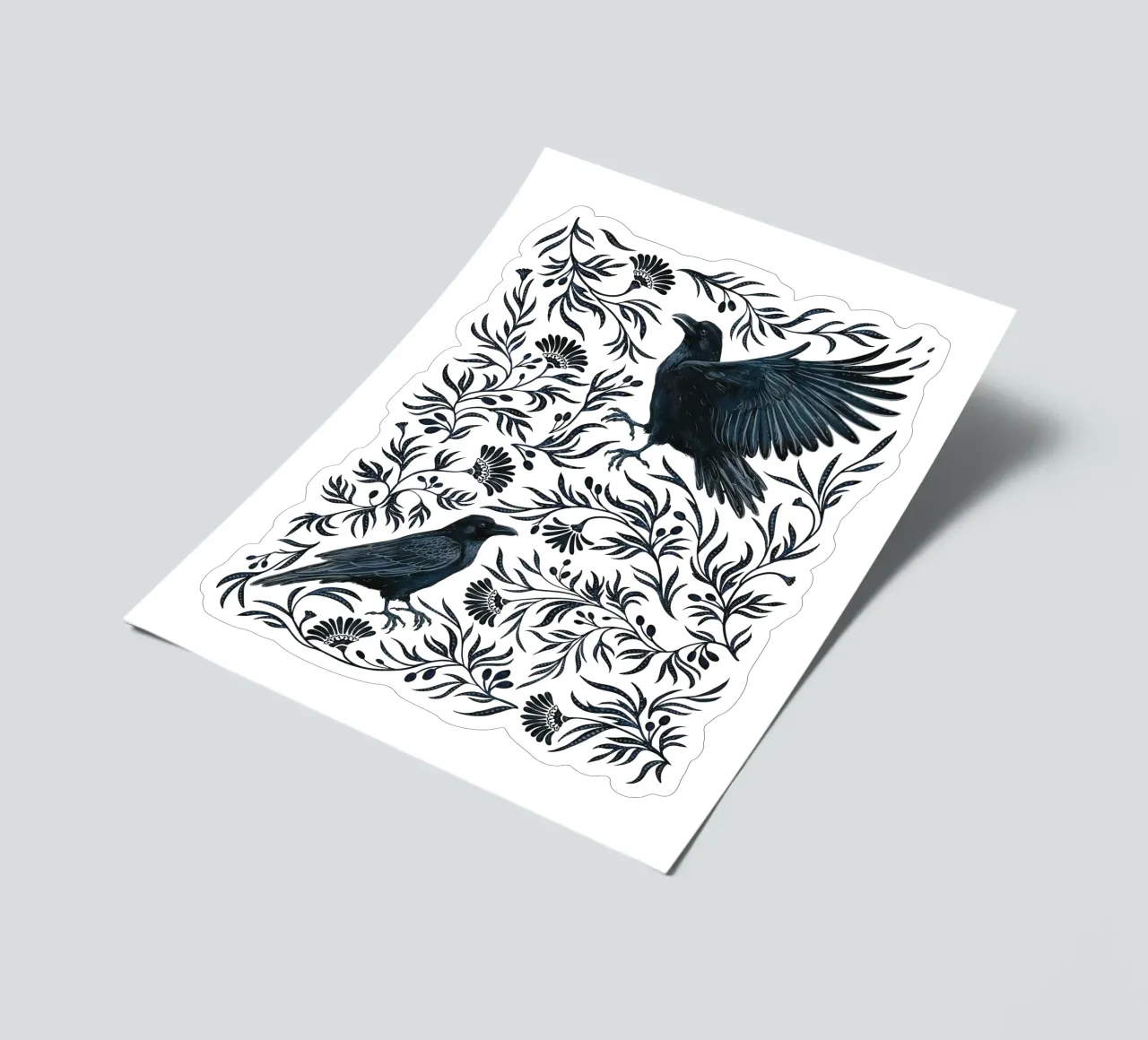 Raven Branches sticker sheet by Laura Graves