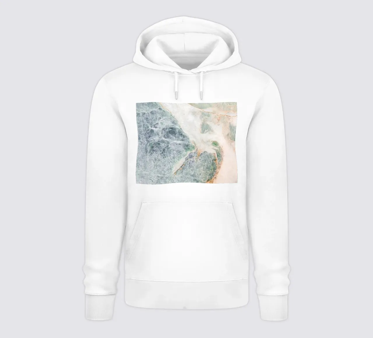Structure de marbre douce - motif naturel sweat à capuche de Whole©