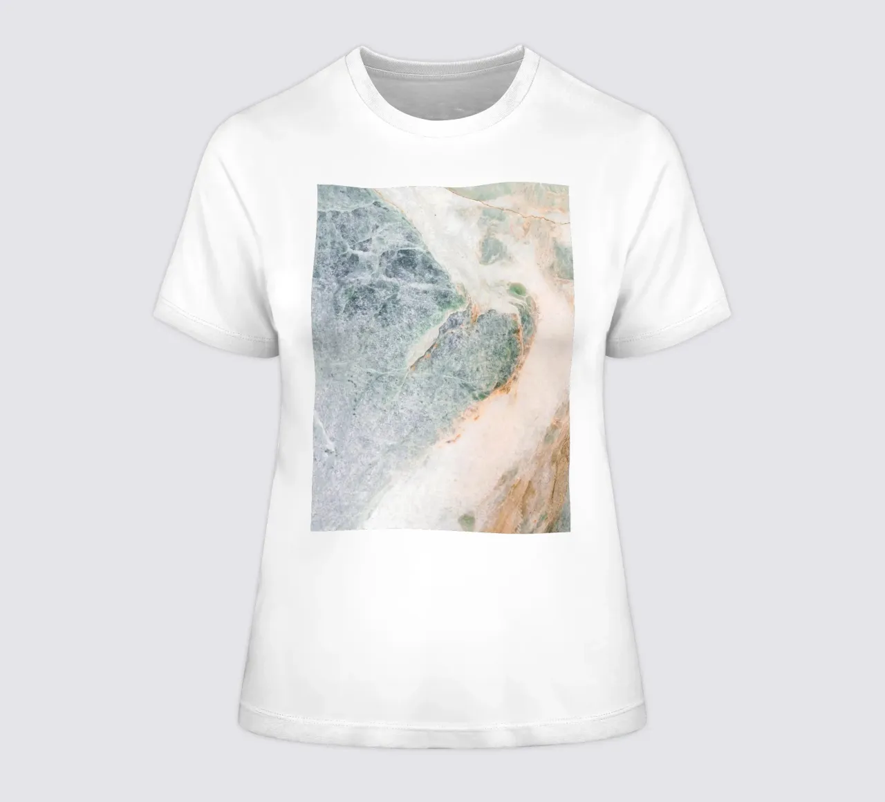 Structure de marbre douce - motif naturel t-shirt ajusté pour femmes de Whole©
