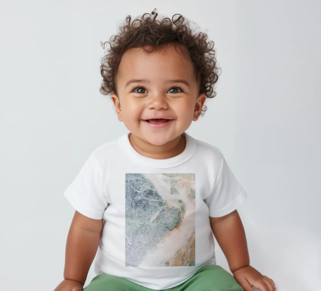 Structure de marbre douce - motif naturel t-shirt pour bébé de Whole©