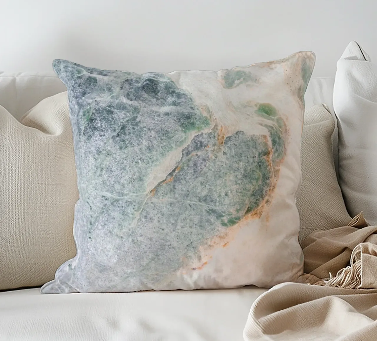 Structure de marbre douce - motif naturel coussin de Whole©