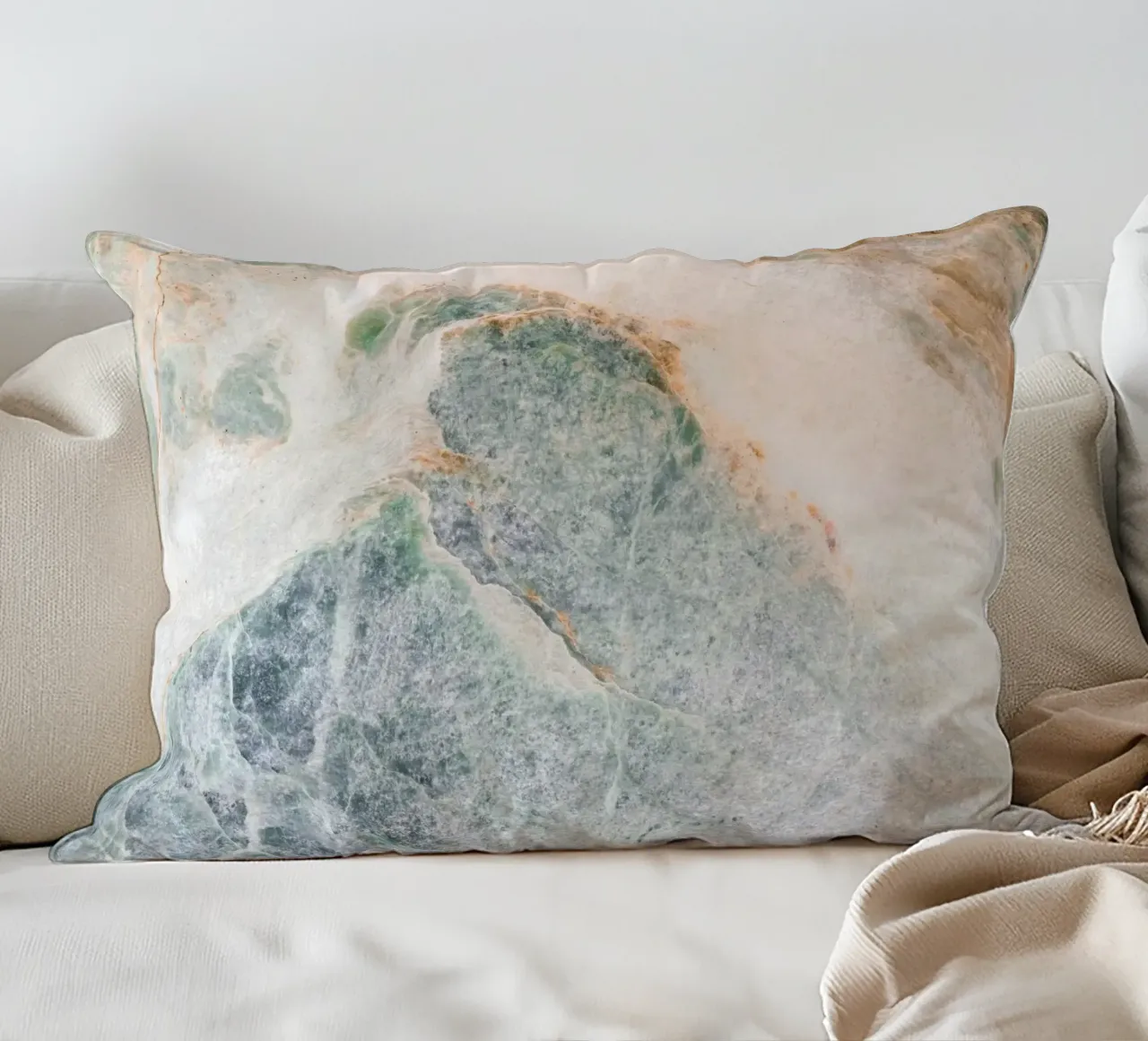 Structure de marbre douce - motif naturel coussin de Whole©