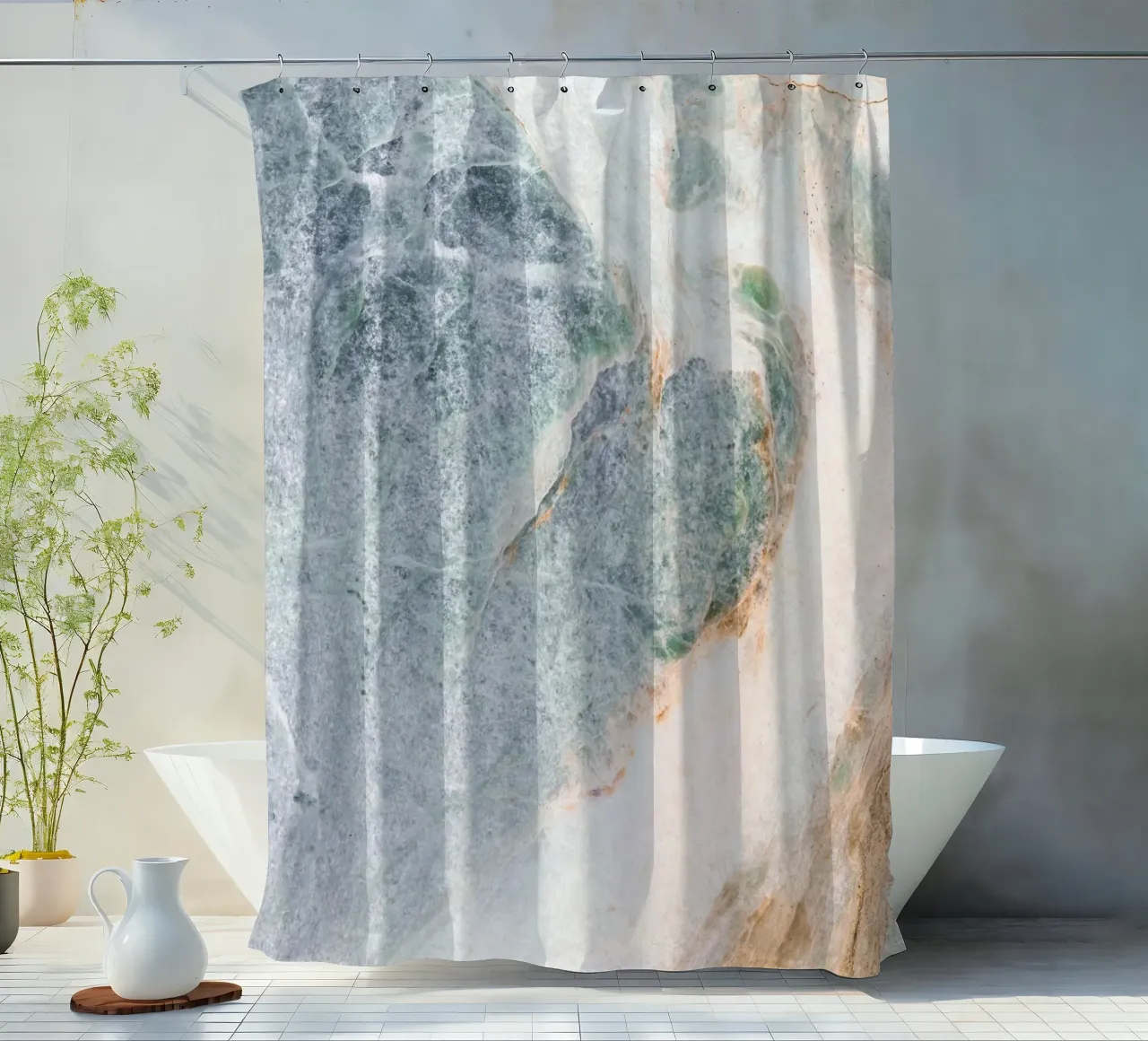 Structure de marbre douce - motif naturel rideau de douche de Whole©