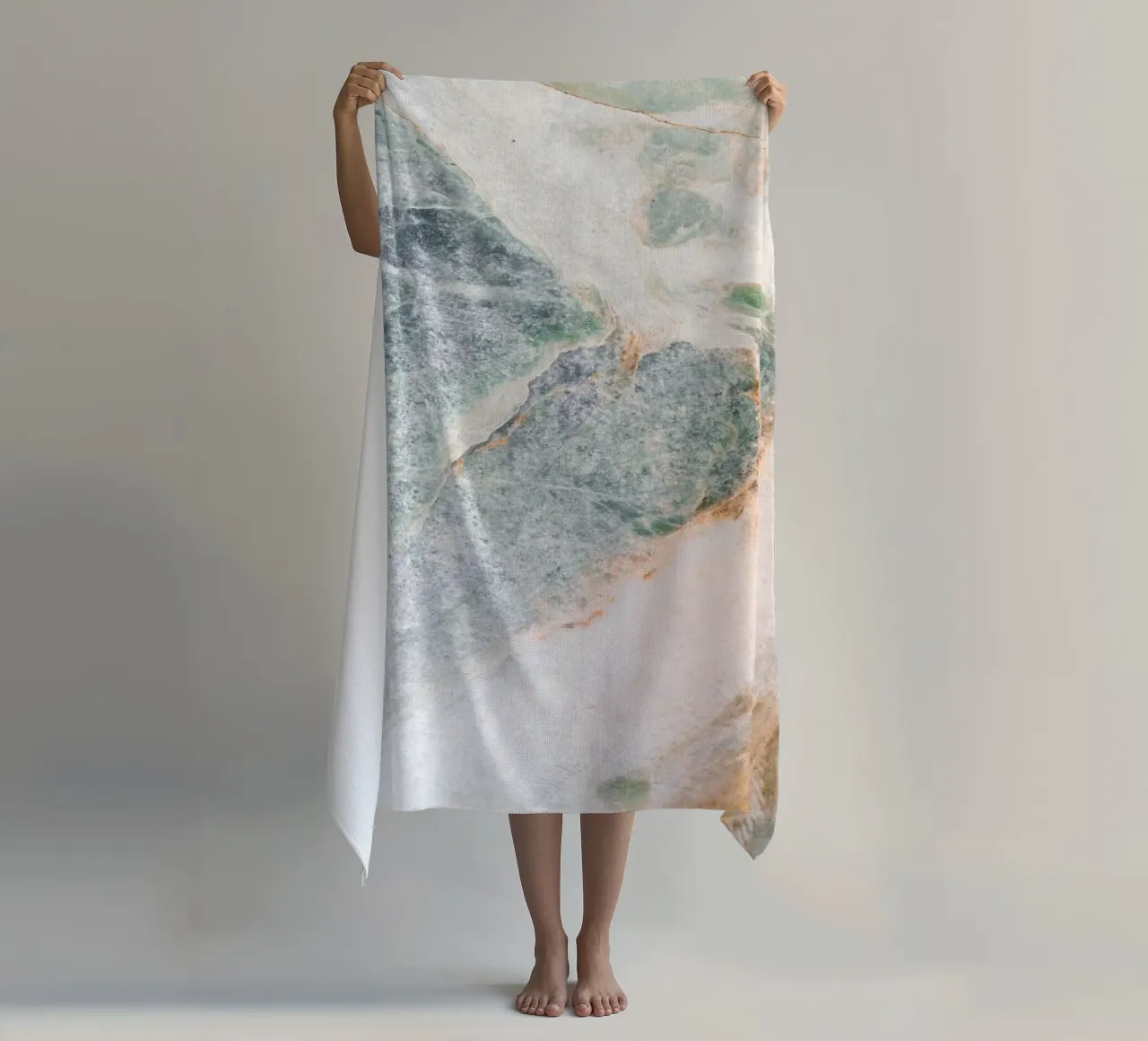 Morbida texture di marmo - motivo naturale telo mare da Whole©