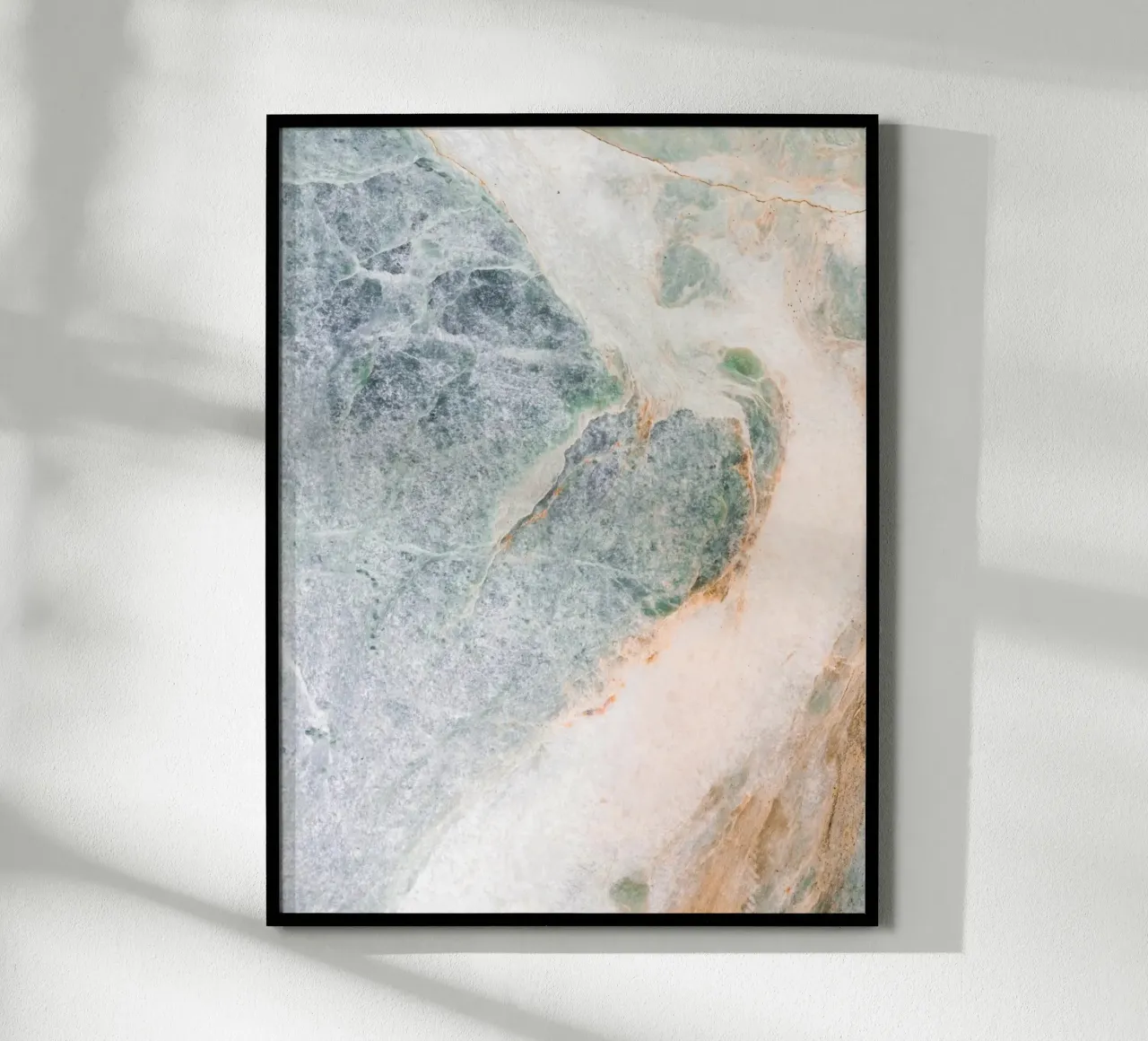 Zachte marmeren textuur - natuurlijk patroon poster van Whole©