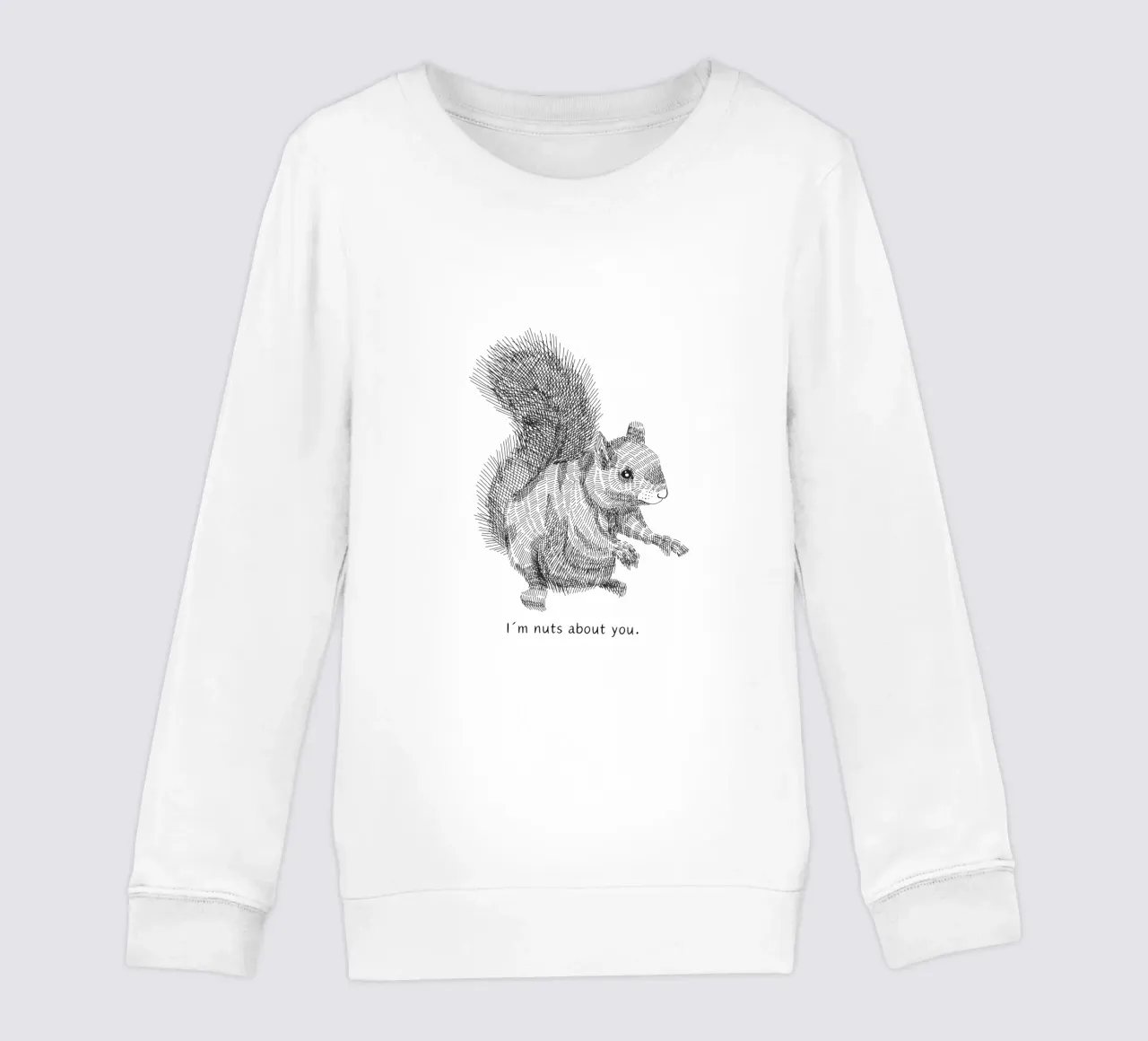 I´m nuts about you felpa bambino da Ohkimiko