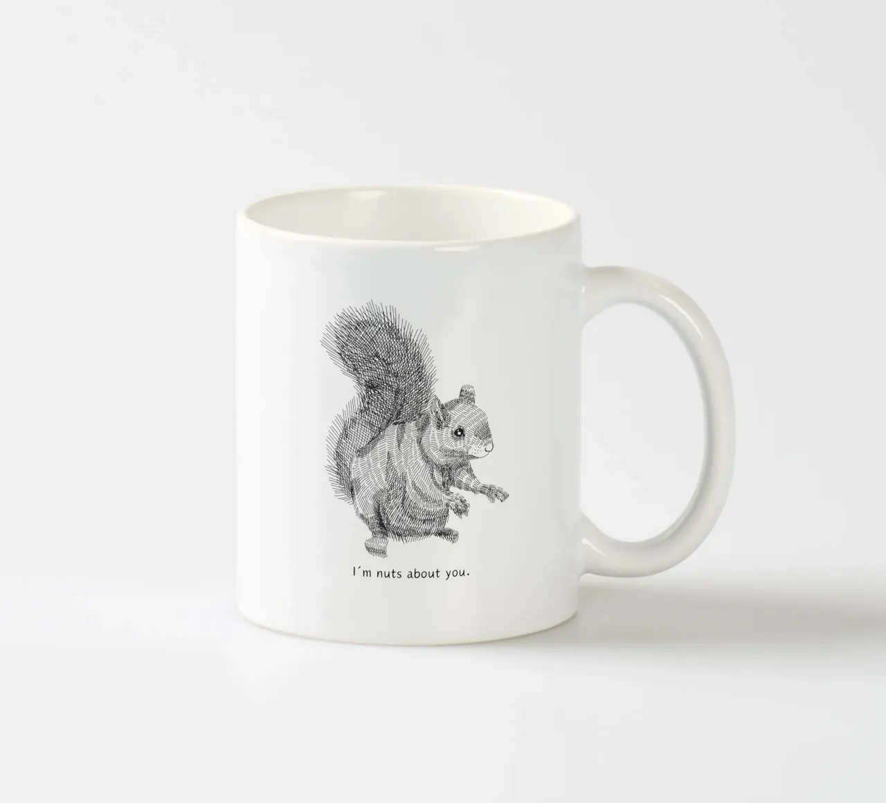 I´m nuts about you tazza in ceramica da Ohkimiko