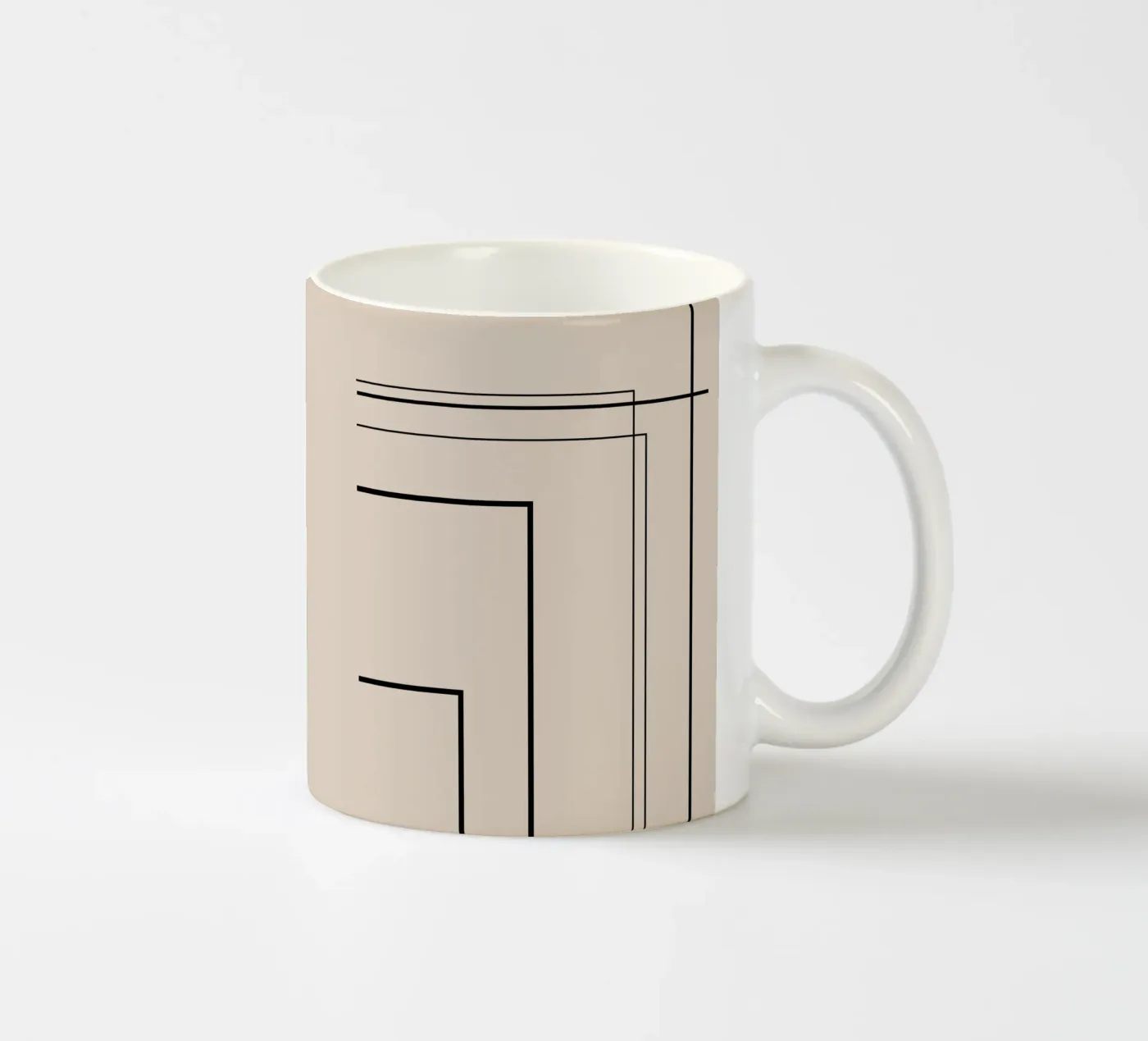 Lines Keramik Tasse von Art by VSL