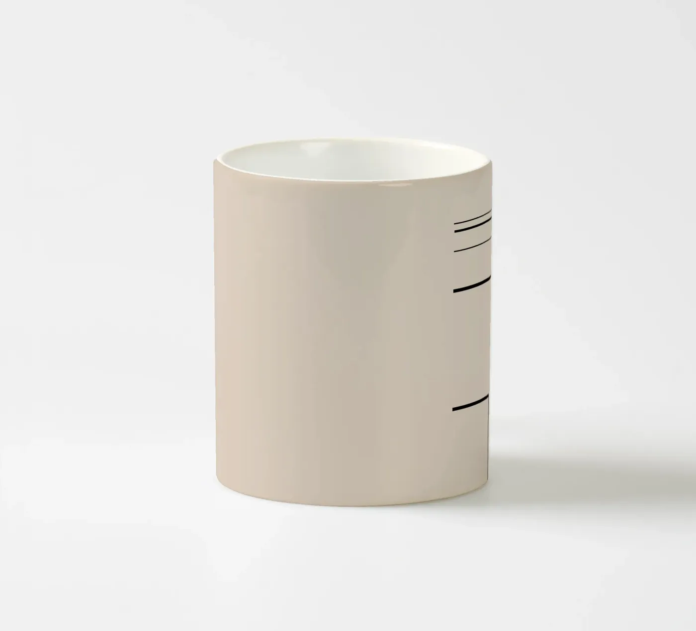 Lines Keramik Tasse von Art by VSL