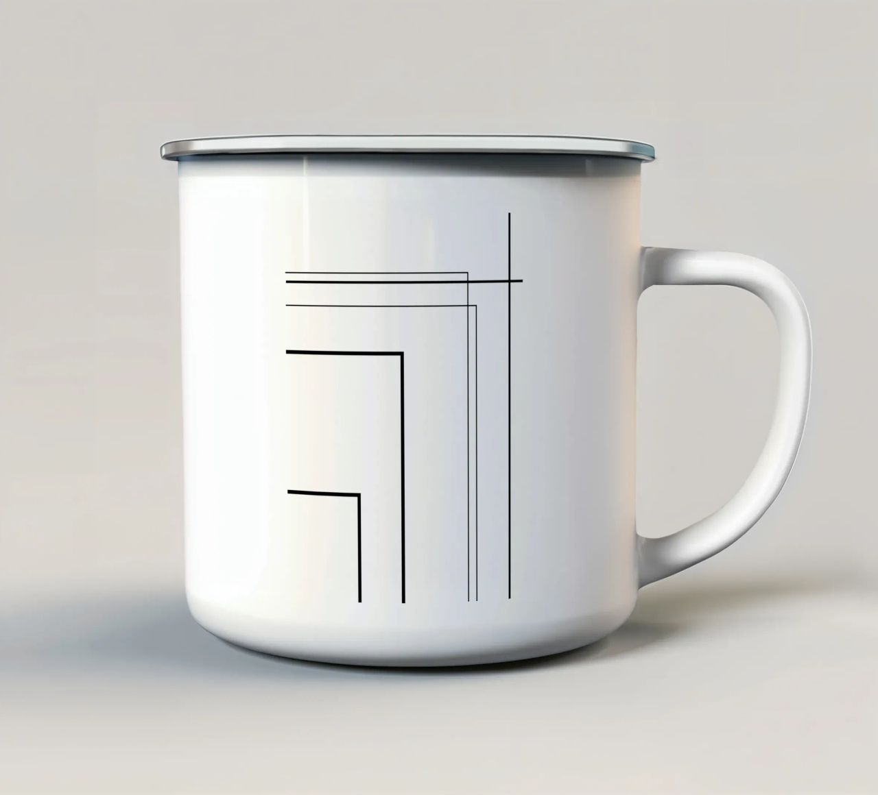 Lines tazza in smalto da Art by VSL