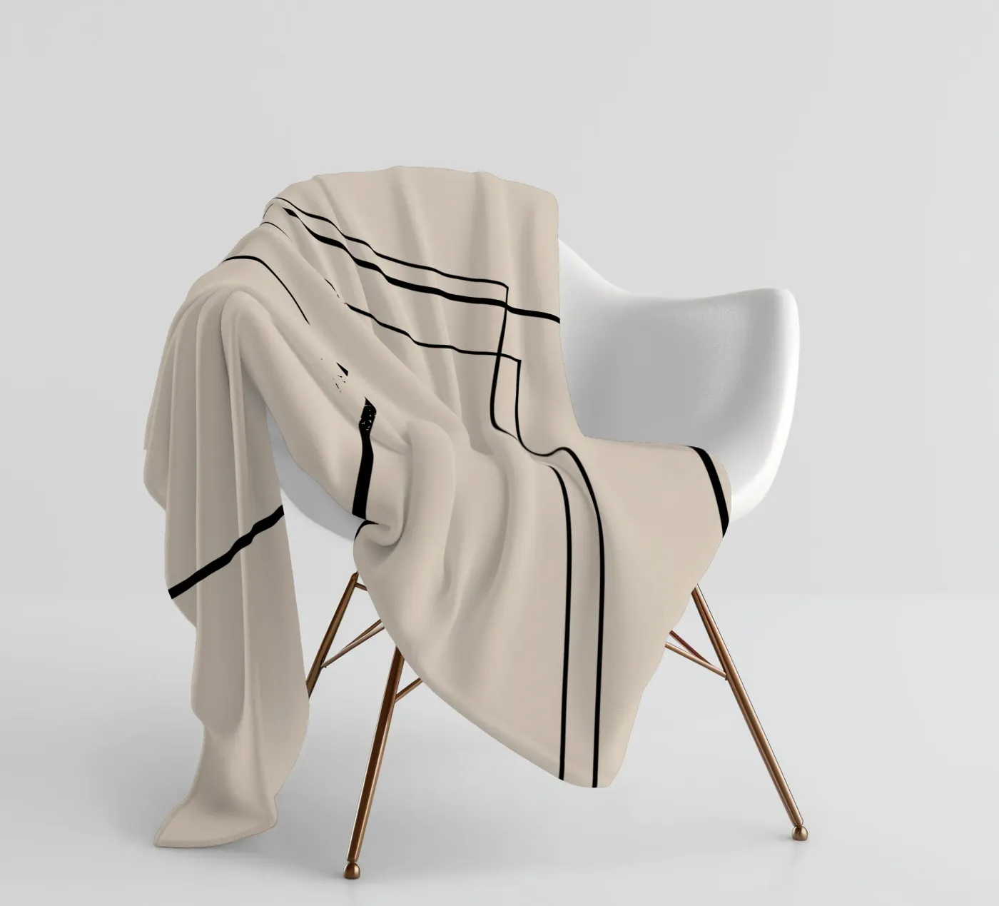 Lines Fleecedecke von Art by VSL